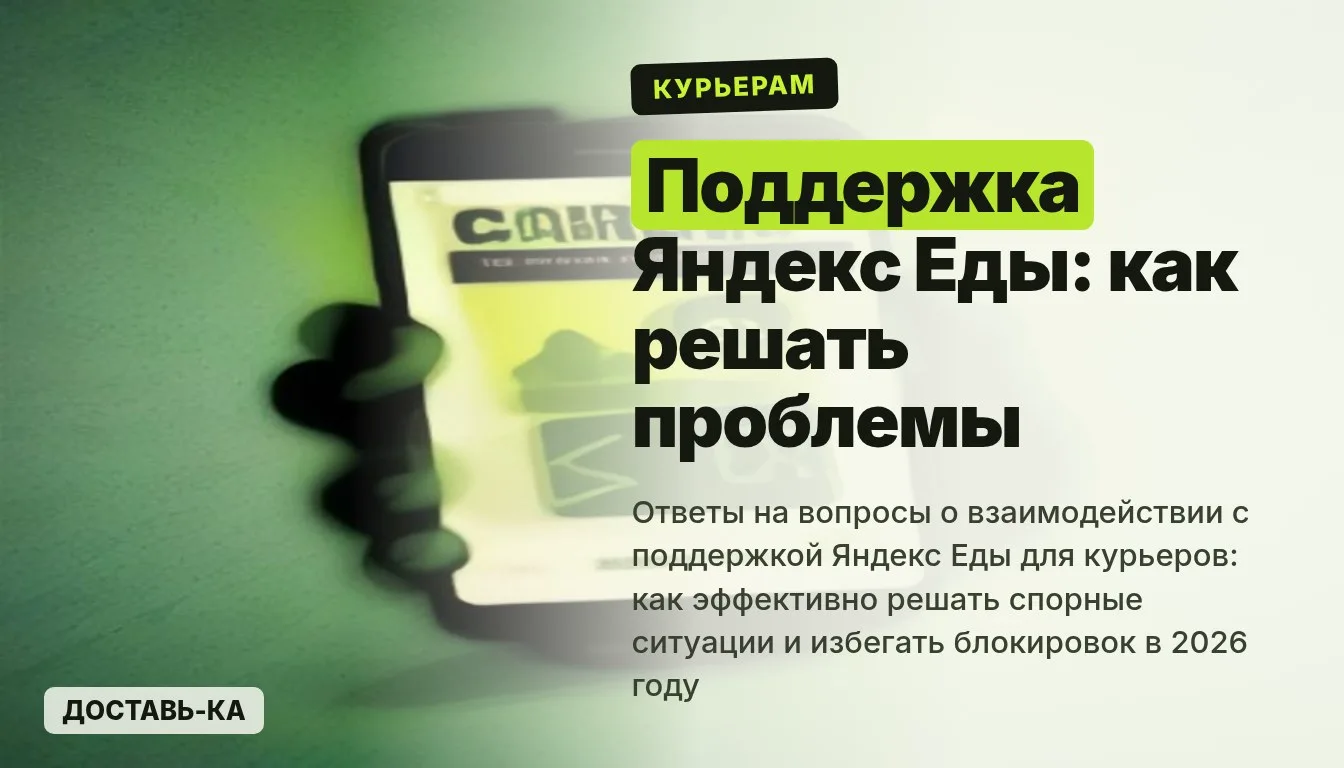 Поддержка Яндекс Еда для курьеров – как эффективно решать спорные ситуации в 2026 году