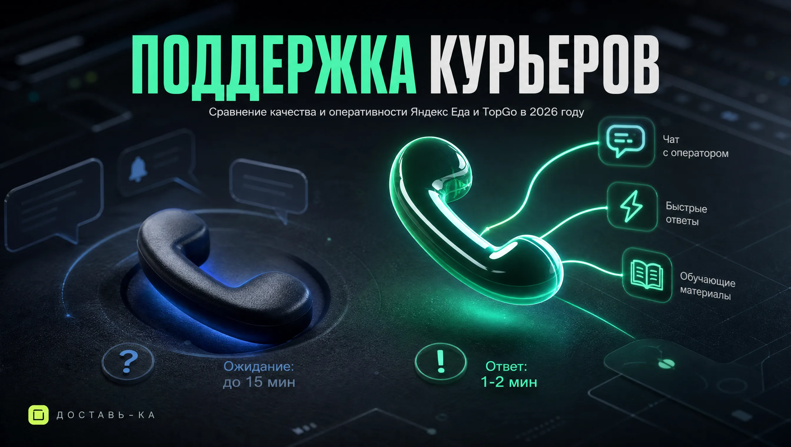 Яндекс Еда и TopGo: сравнение качества и оперативности поддержки курьеров в 2026 году