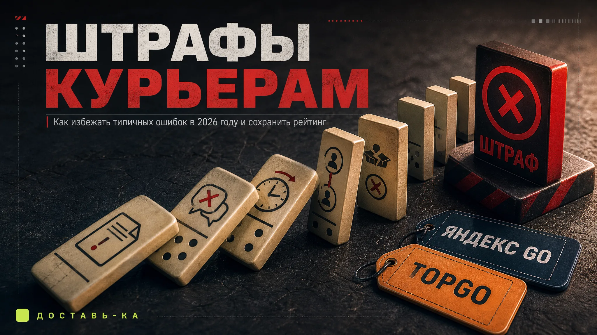Штрафы для курьеров Яндекс Go и TopGo: сравнение систем в 2026 году