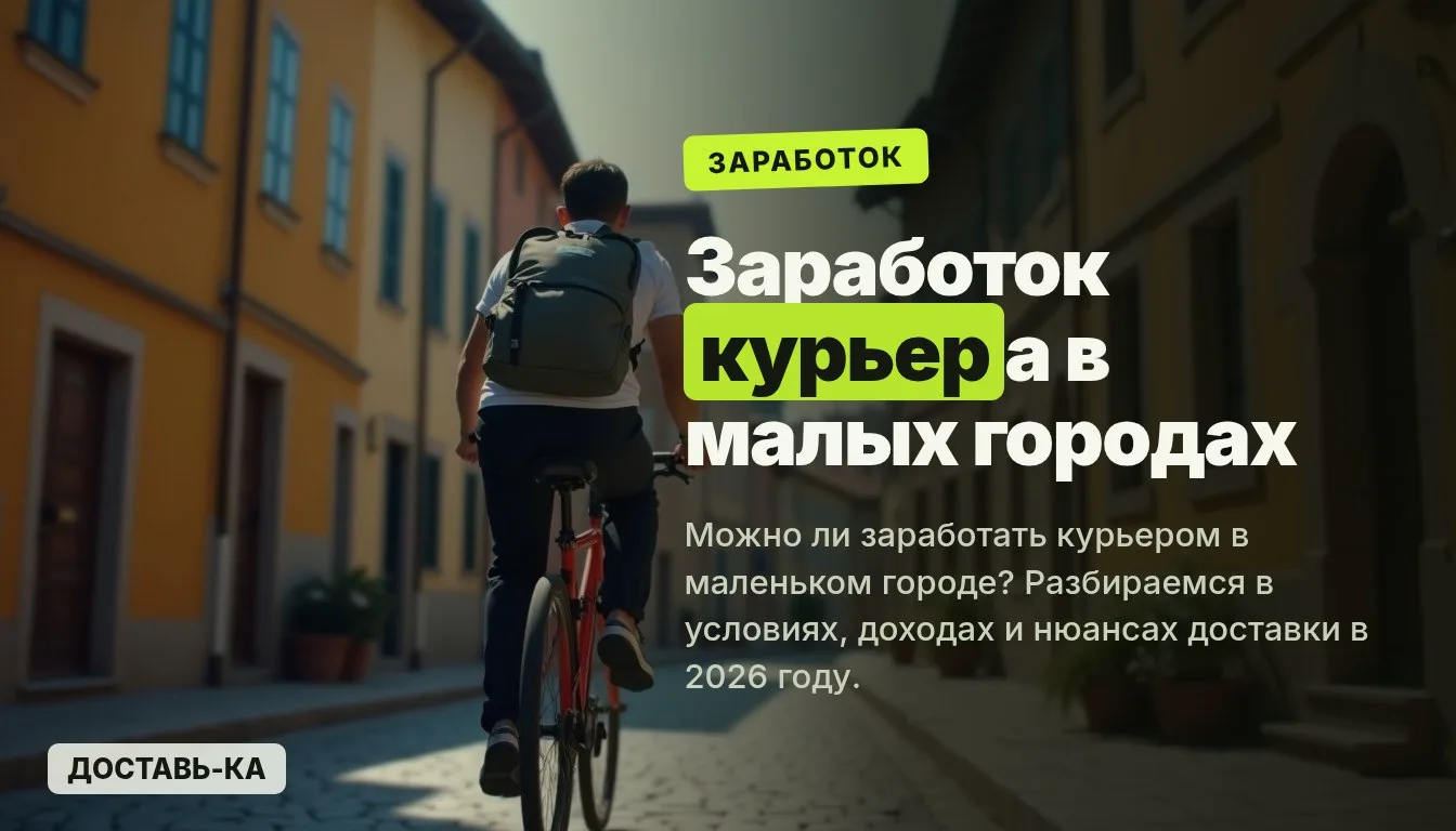 Заработок курьера в маленьких городах: миф или реальность в 2026 году?