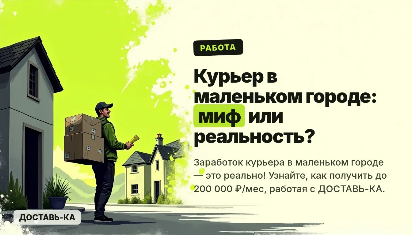 Курьер в маленьком городе: миф или реальность высокого заработка в 2026 году