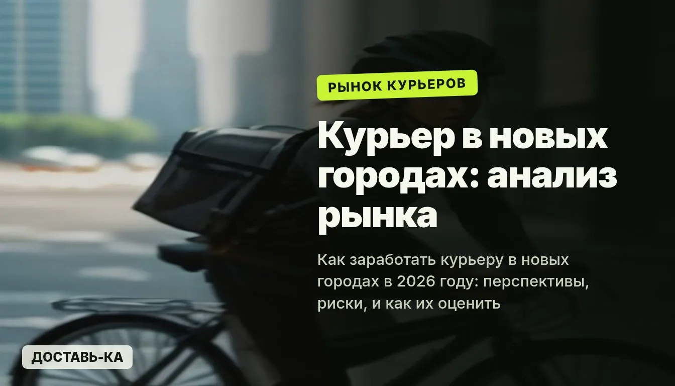 Работа курьером в новых городах: анализ перспектив и рисков в 2026 году