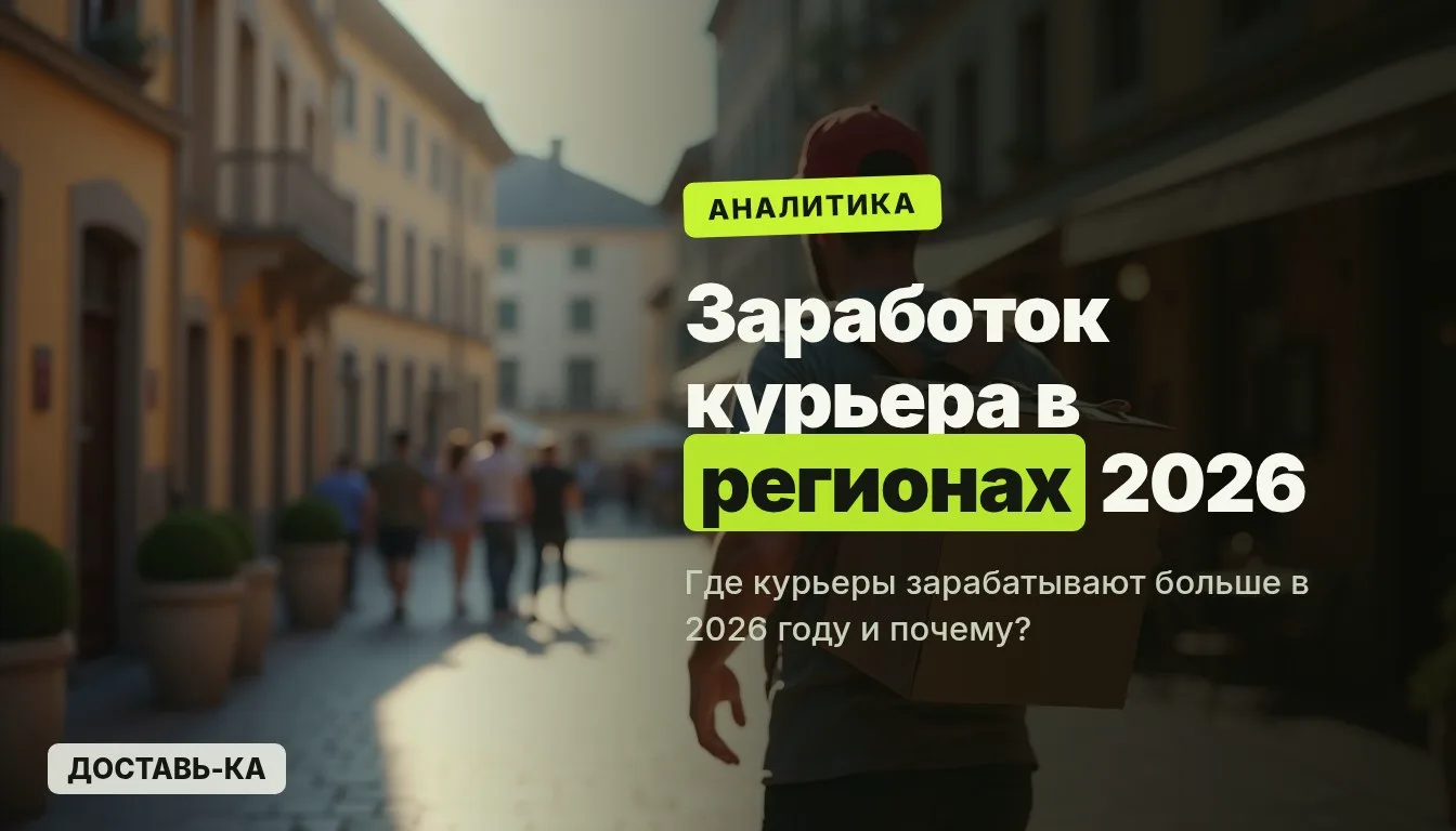 Аналитика заработка курьера по регионам в 2026 году