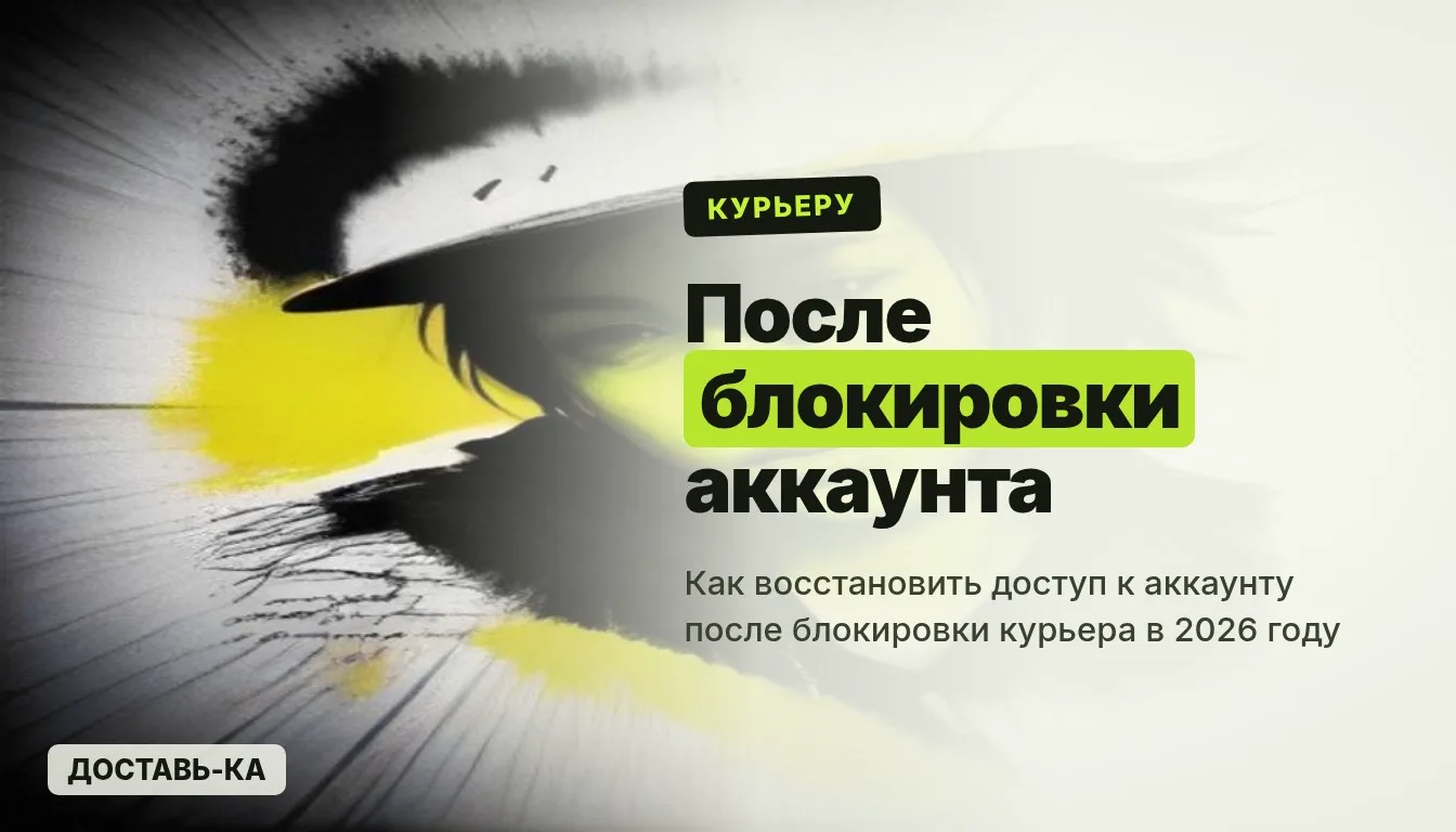 После блокировки аккаунта курьера: как восстановить доступ в 2026 году