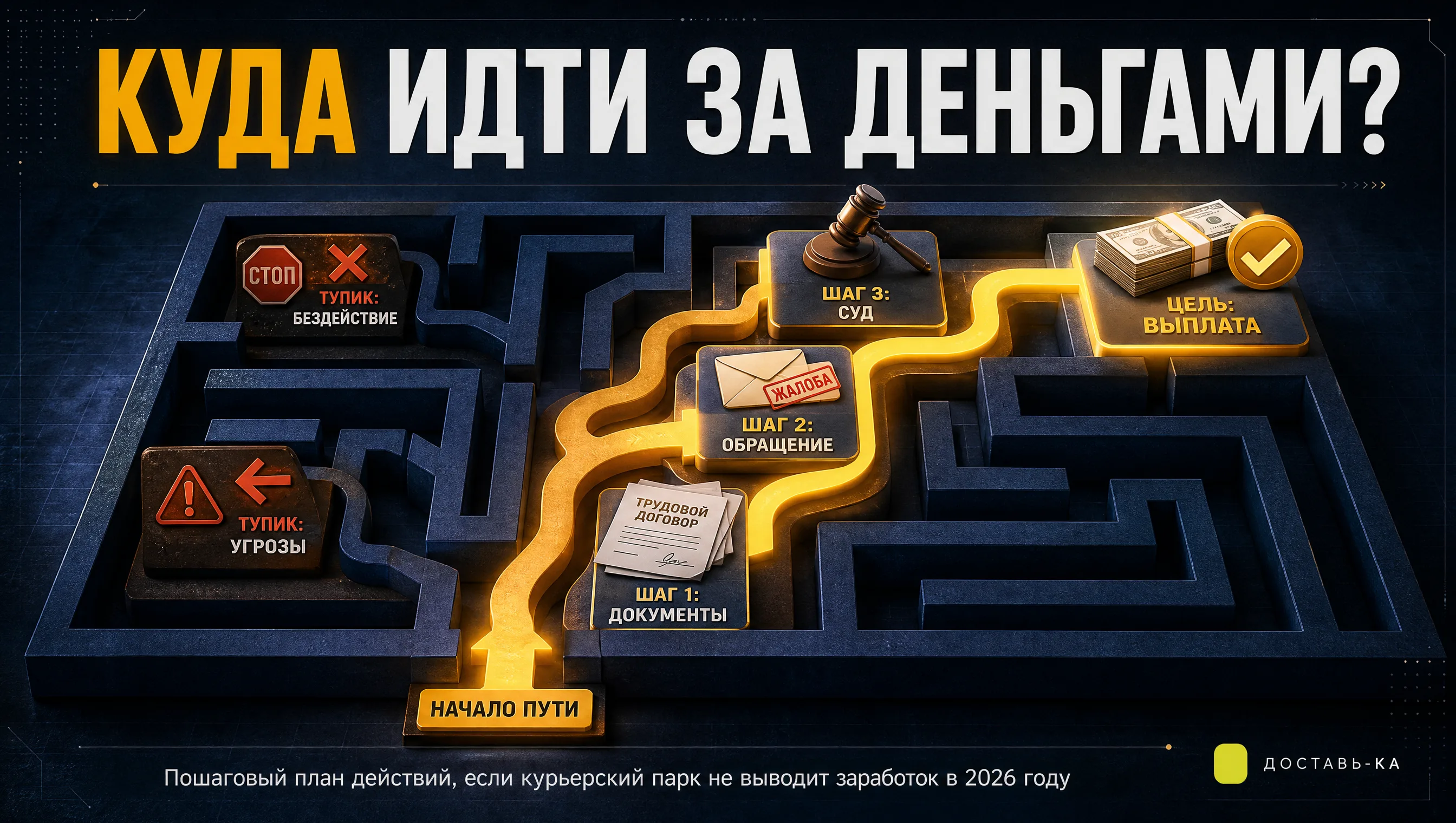 Курьерский парк не платит и близок к банкротству: как курьеру вернуть свои деньги в 2026 году