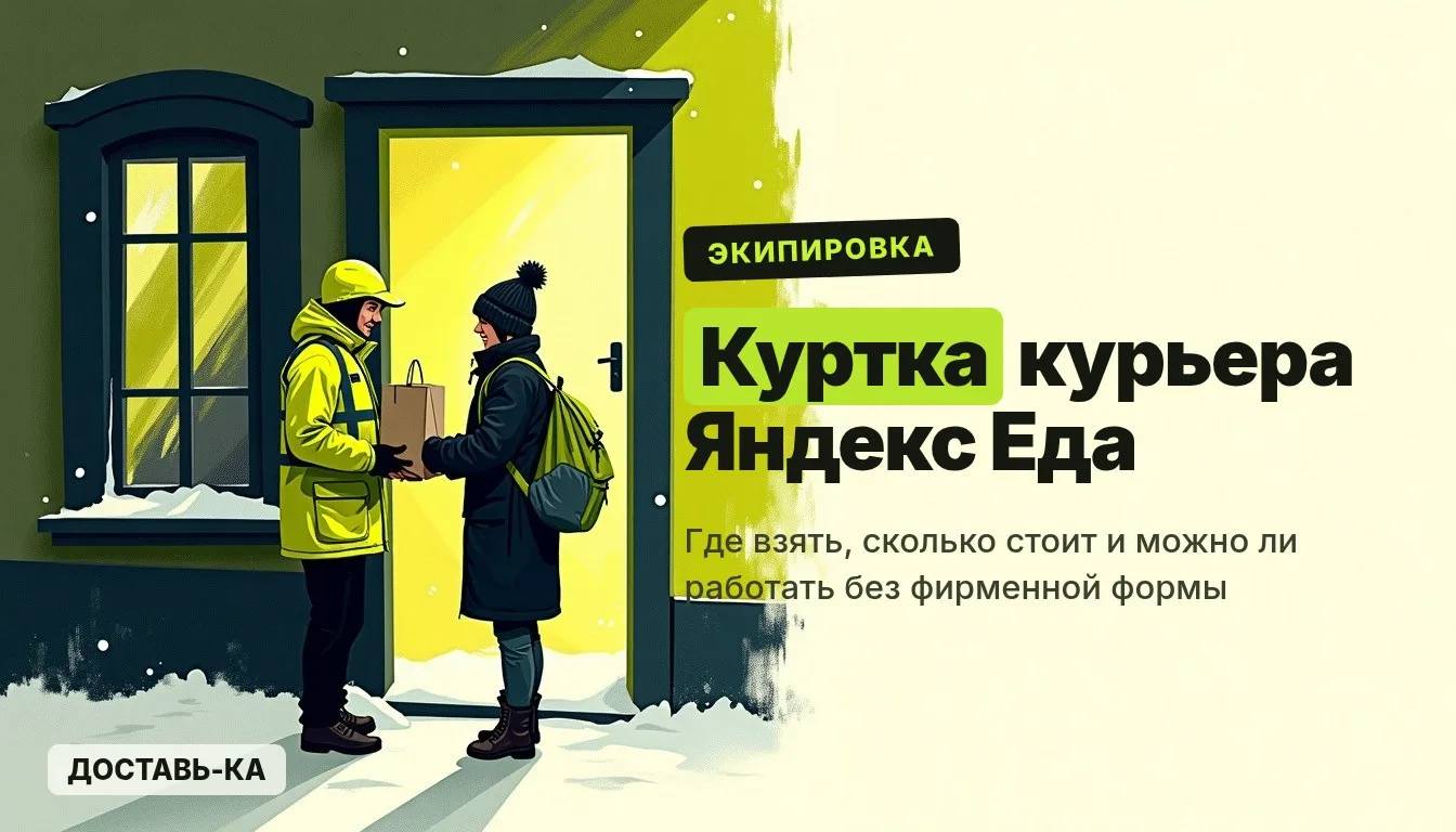 Куртка курьера Яндекс Еда 2026: где получить, сколько стоит и можно ли без неё