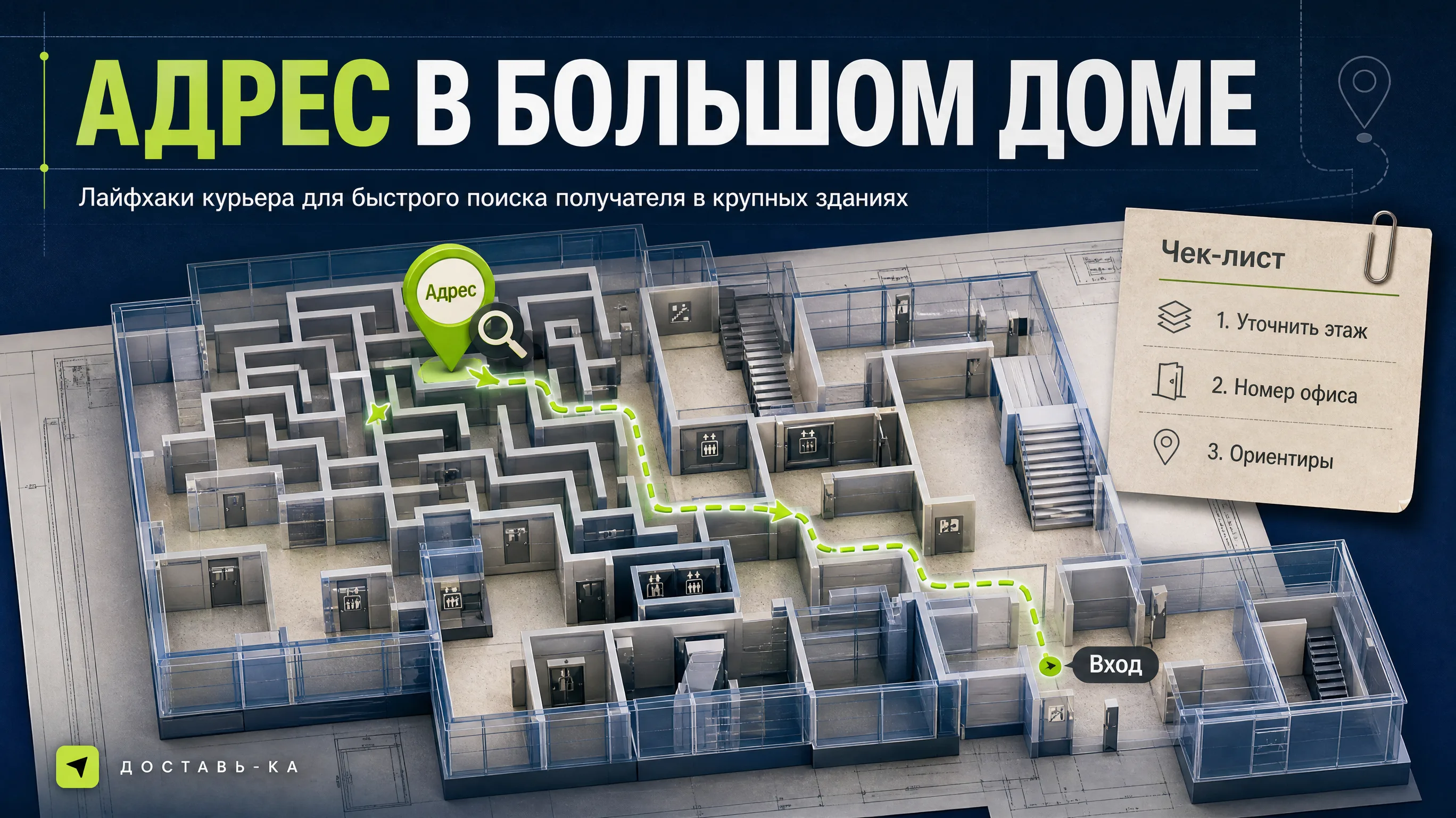 Как найти адрес в большом доме: лайфхаки курьера в 2026 году