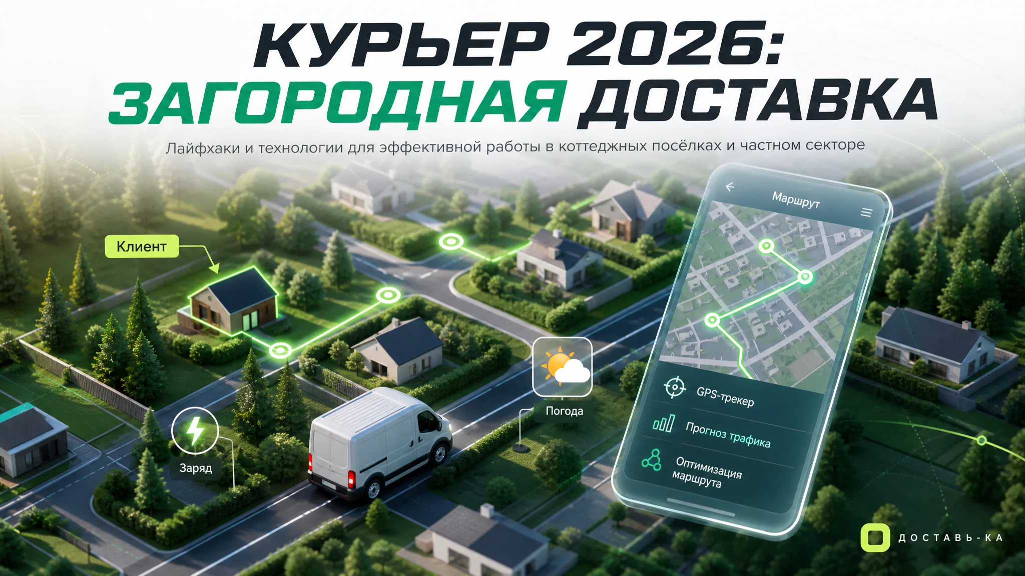 Лайфхаки курьера: доставка в коттеджных поселках и загородных домах в 2026 году