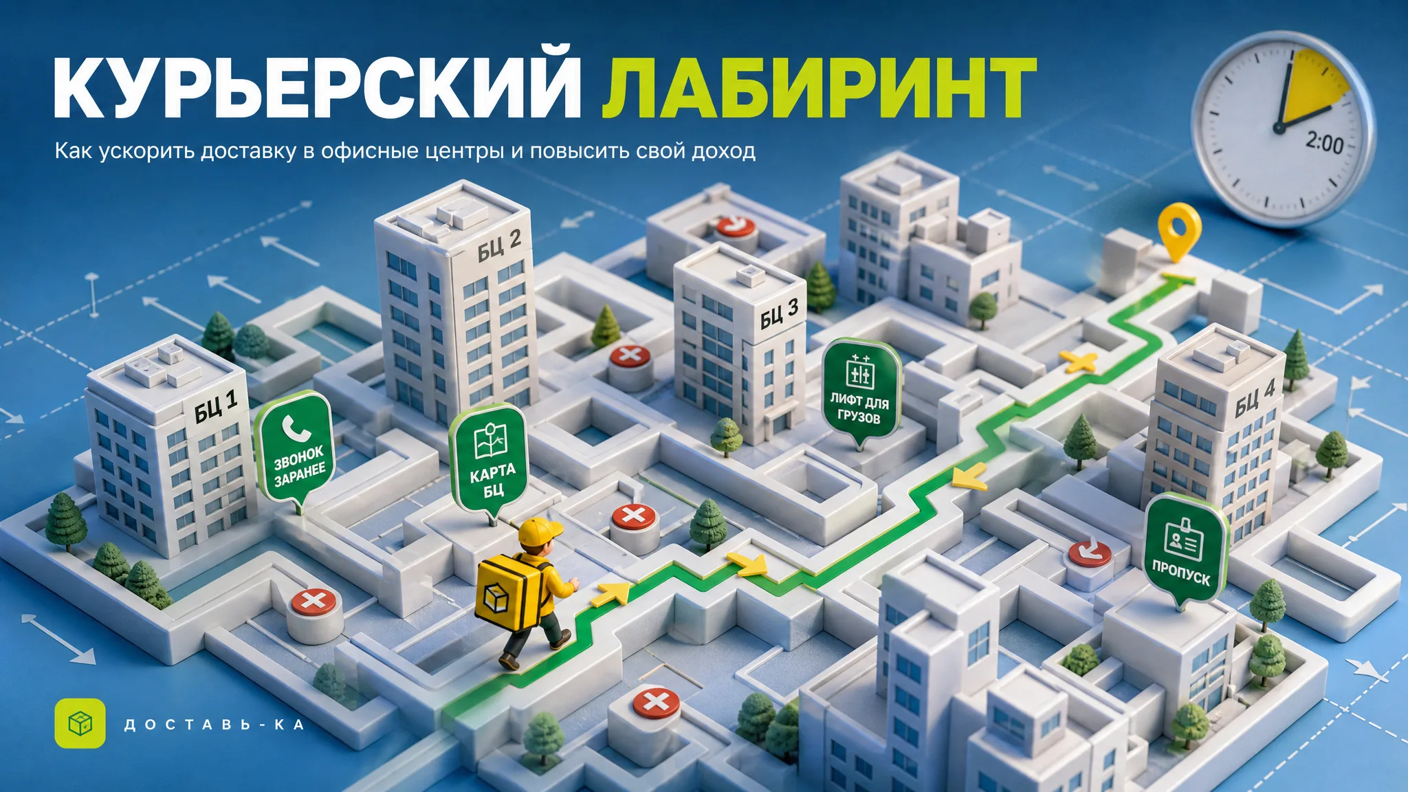 Лайфхаки курьера: быстрая доставка в офисных центрах и БЦ 2026