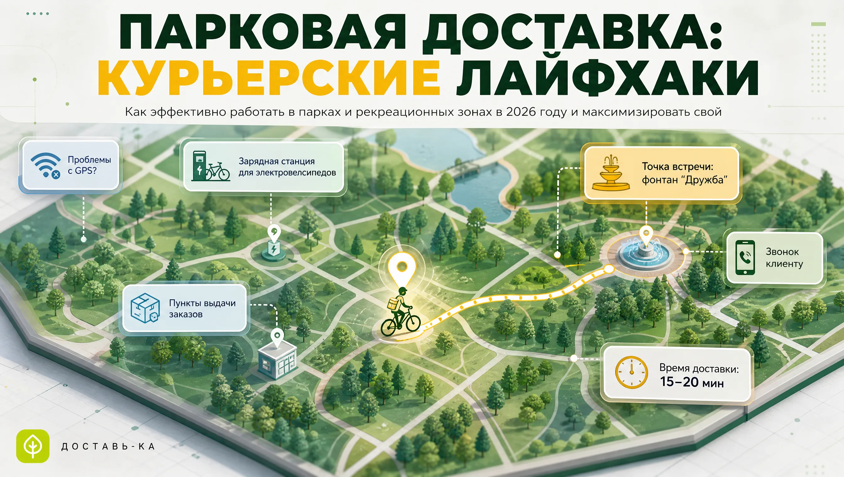 Доставка в парке курьером: лайфхаки и советы в 2026 году