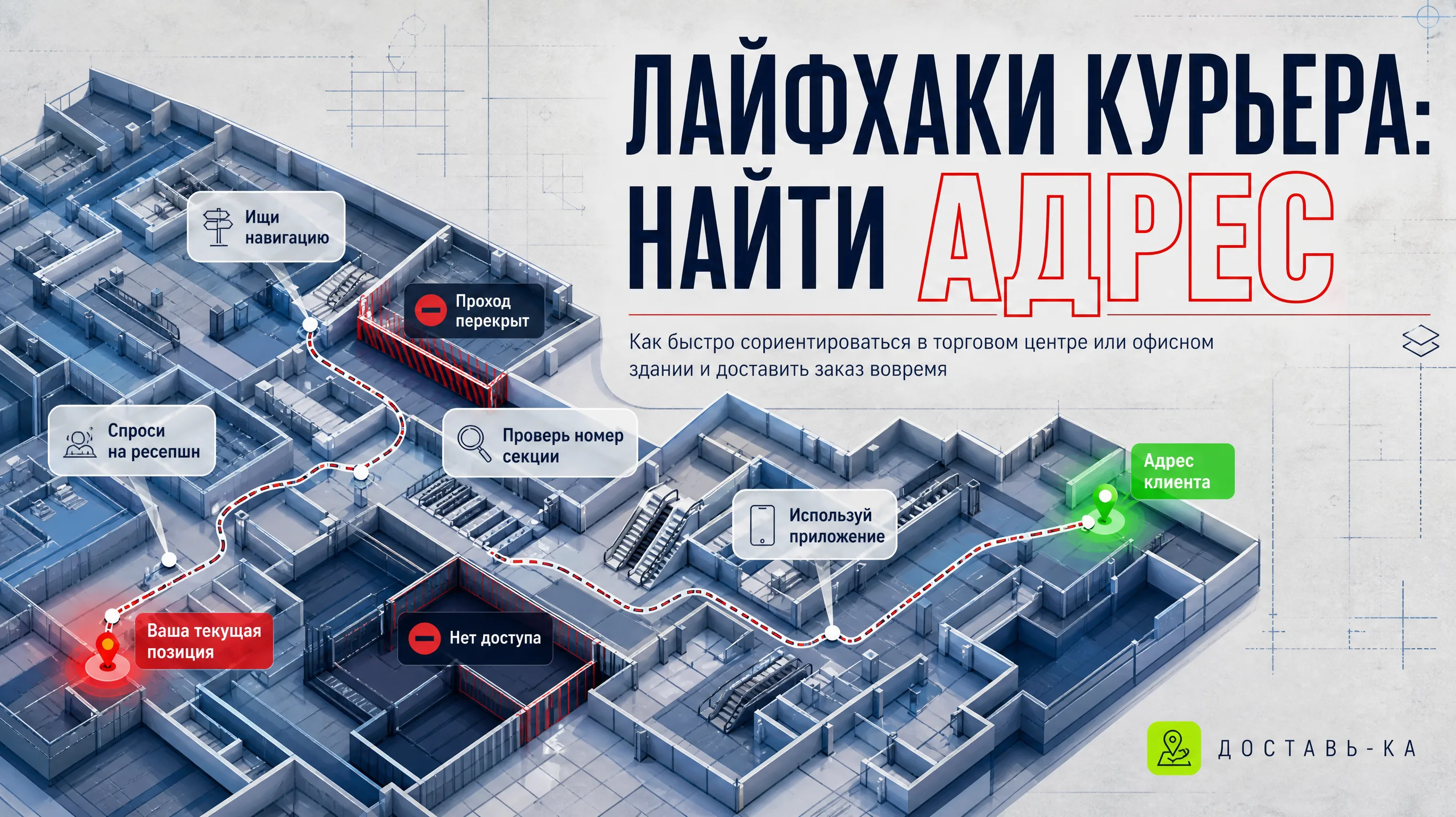 Лайфхаки курьера: быстрый поиск адресата в больших зданиях в 2026 году