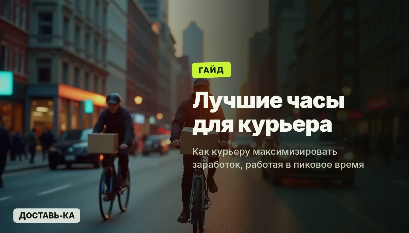 Лучшие часы для курьера в 2026 году: когда работать для максимального заработка