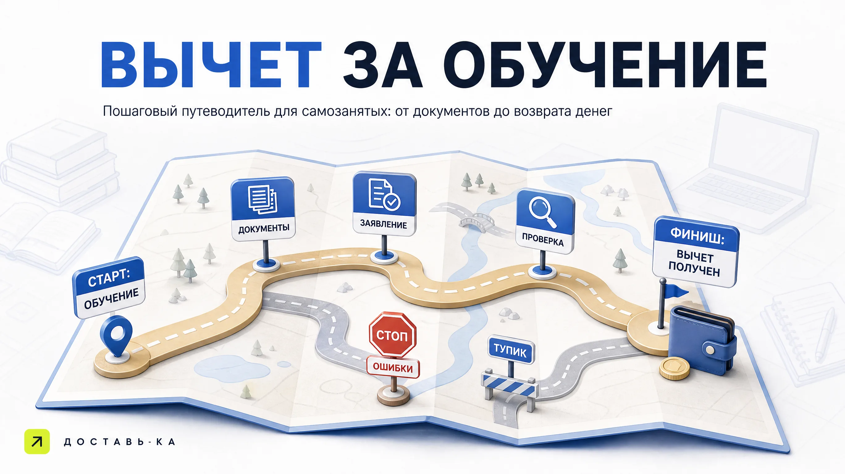 Налоговый вычет за обучение для самозанятых курьеров в 2026 году