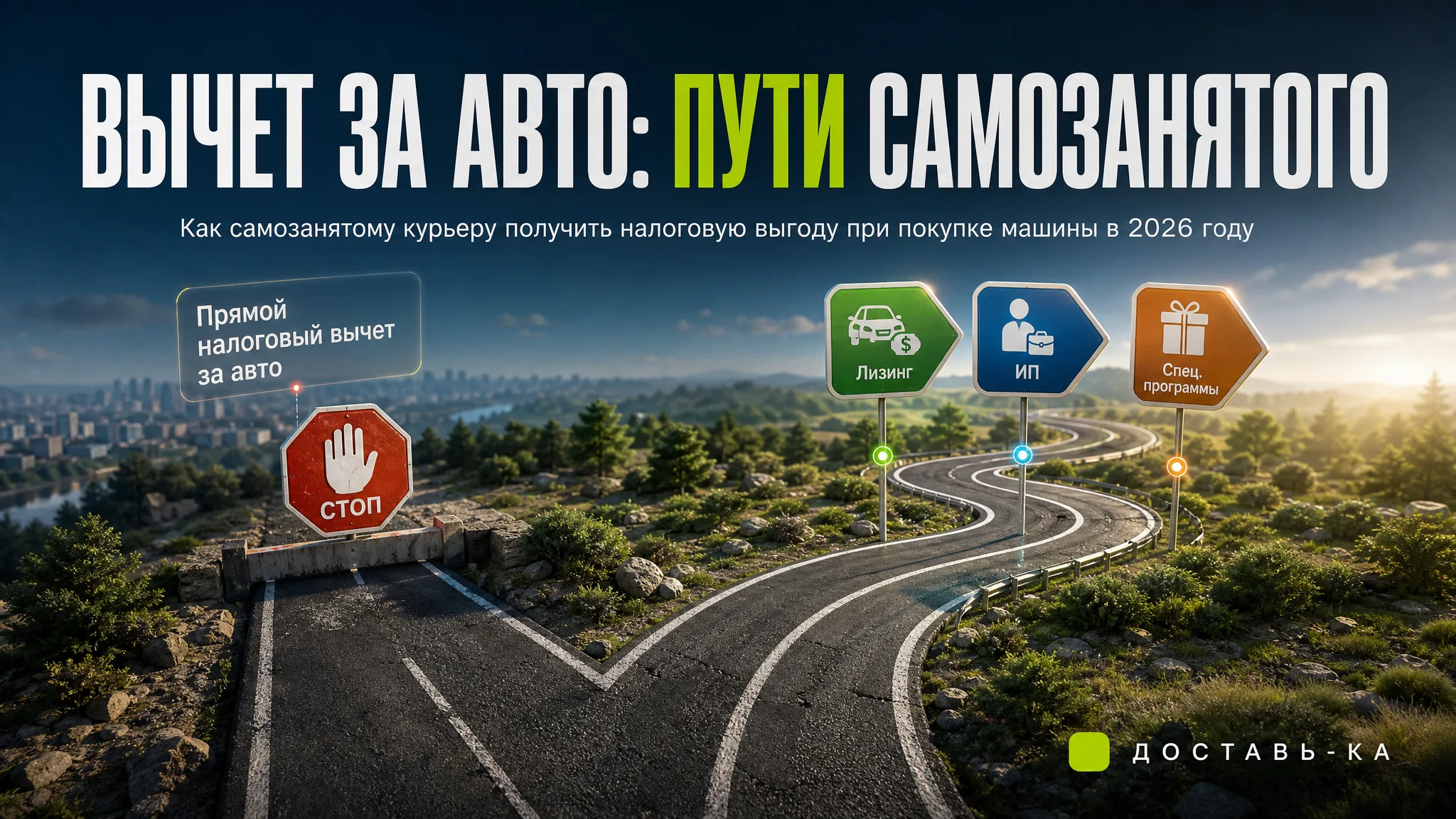 Налоговый вычет при покупке машины самозанятым курьером в 2026 году