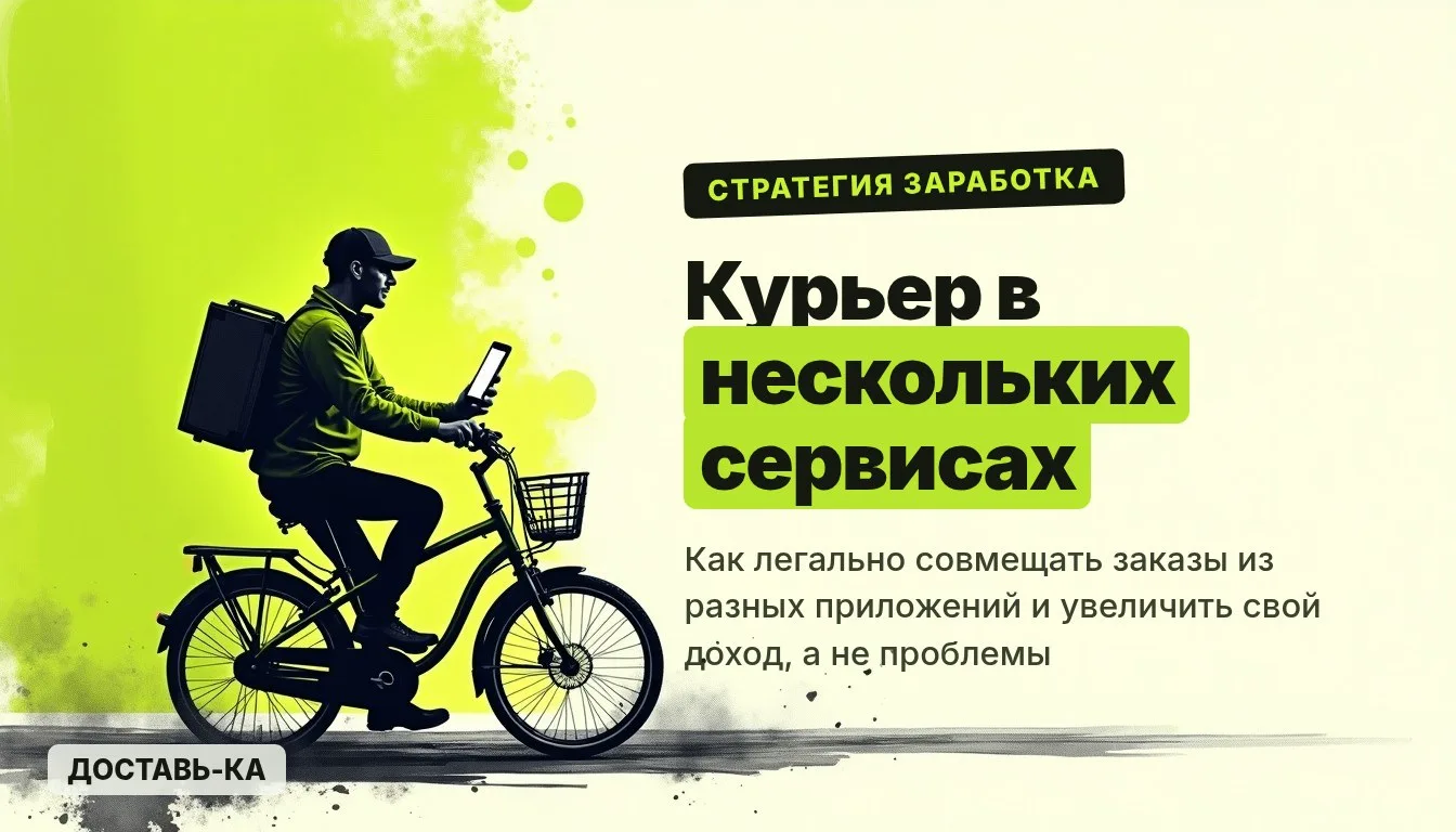 Курьер в нескольких сервисах одновременно: как совмещать без штрафов и с максимальной выгодой в 2026 году