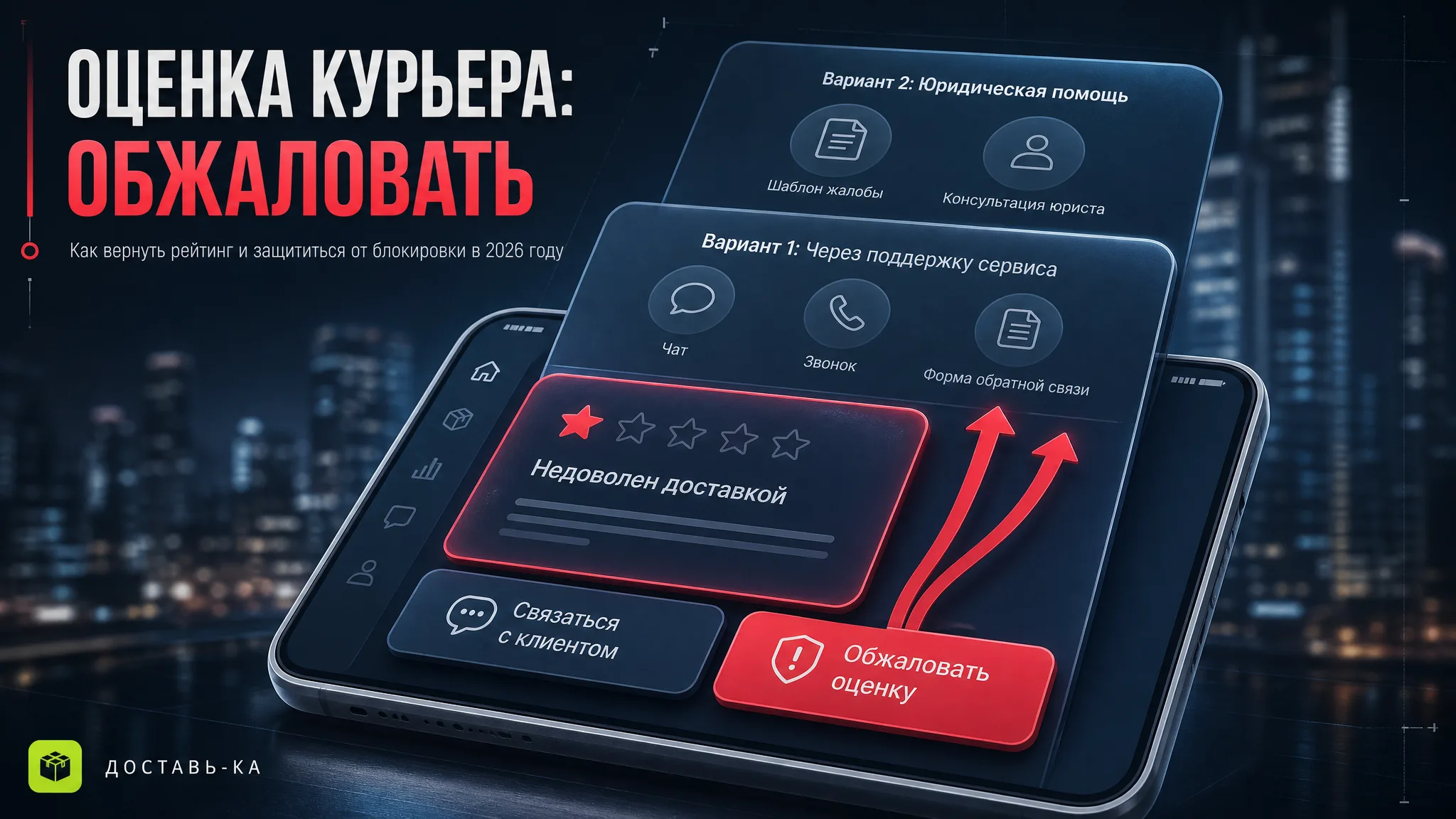 Несправедливая оценка курьера: как обжаловать в 2026 году?
