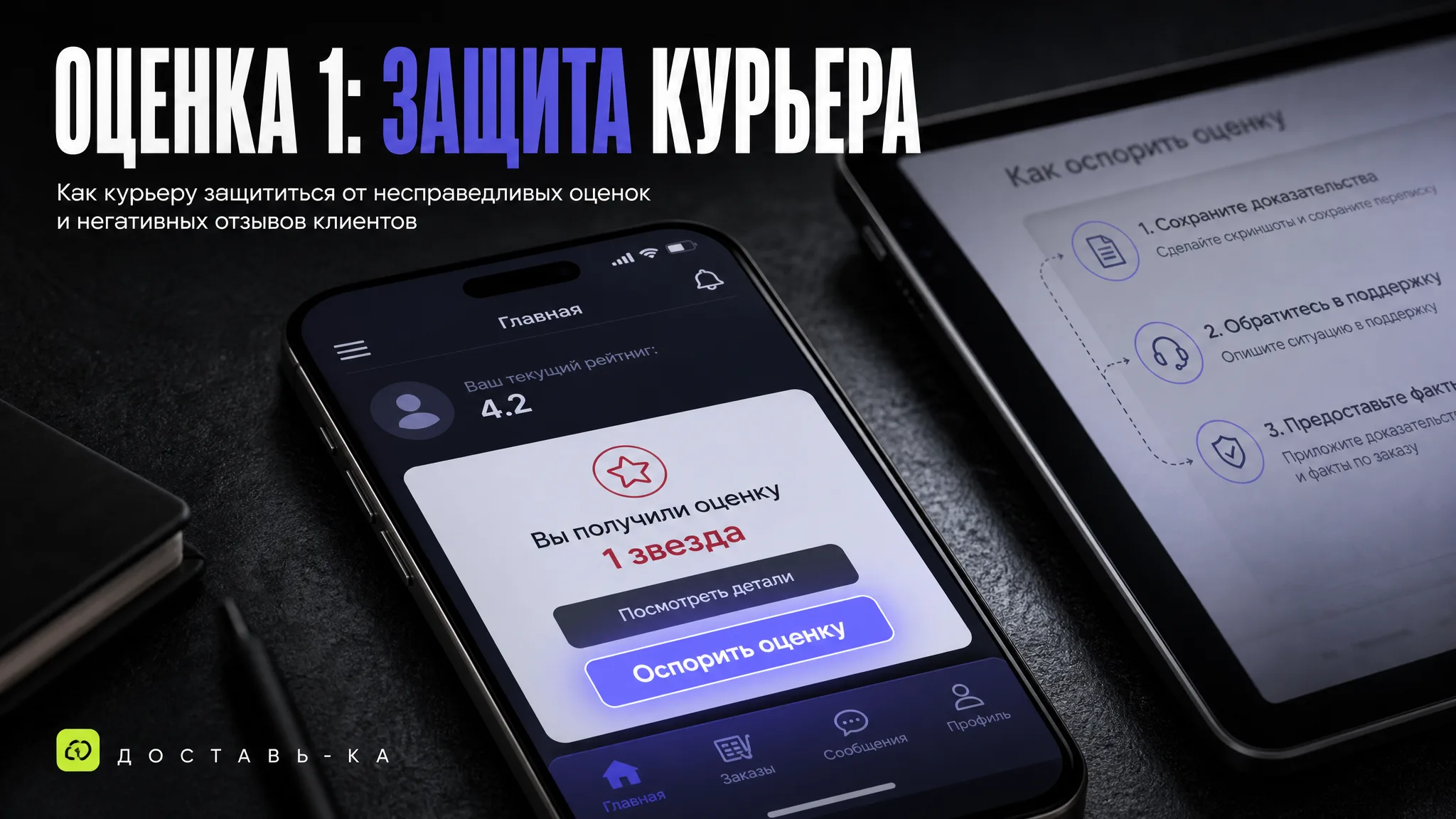 Обман с оценками курьера: как защититься от несправедливости в 2026