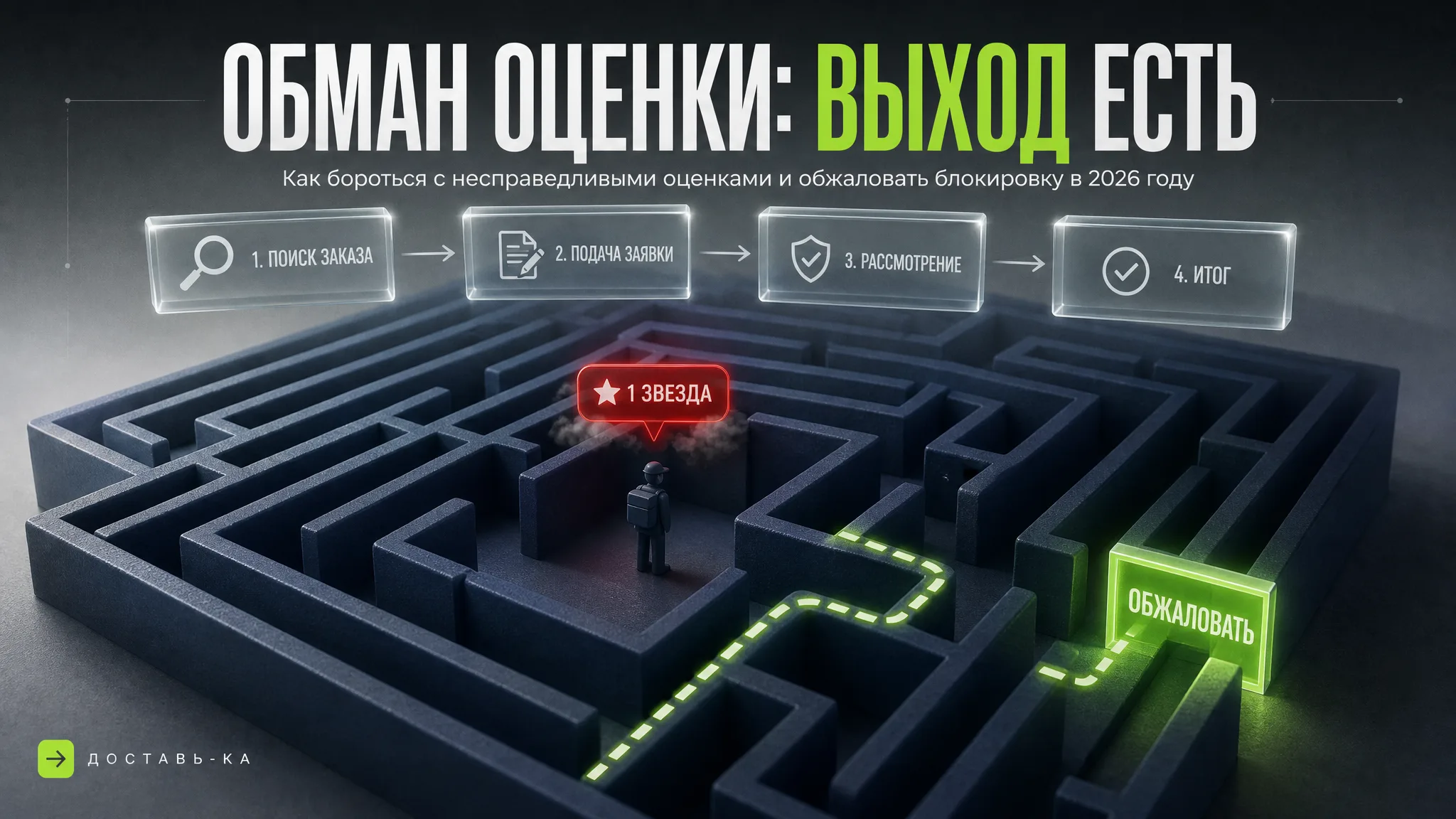 Обман курьеров оценки: как обжаловать несправедливость в 2026 году?