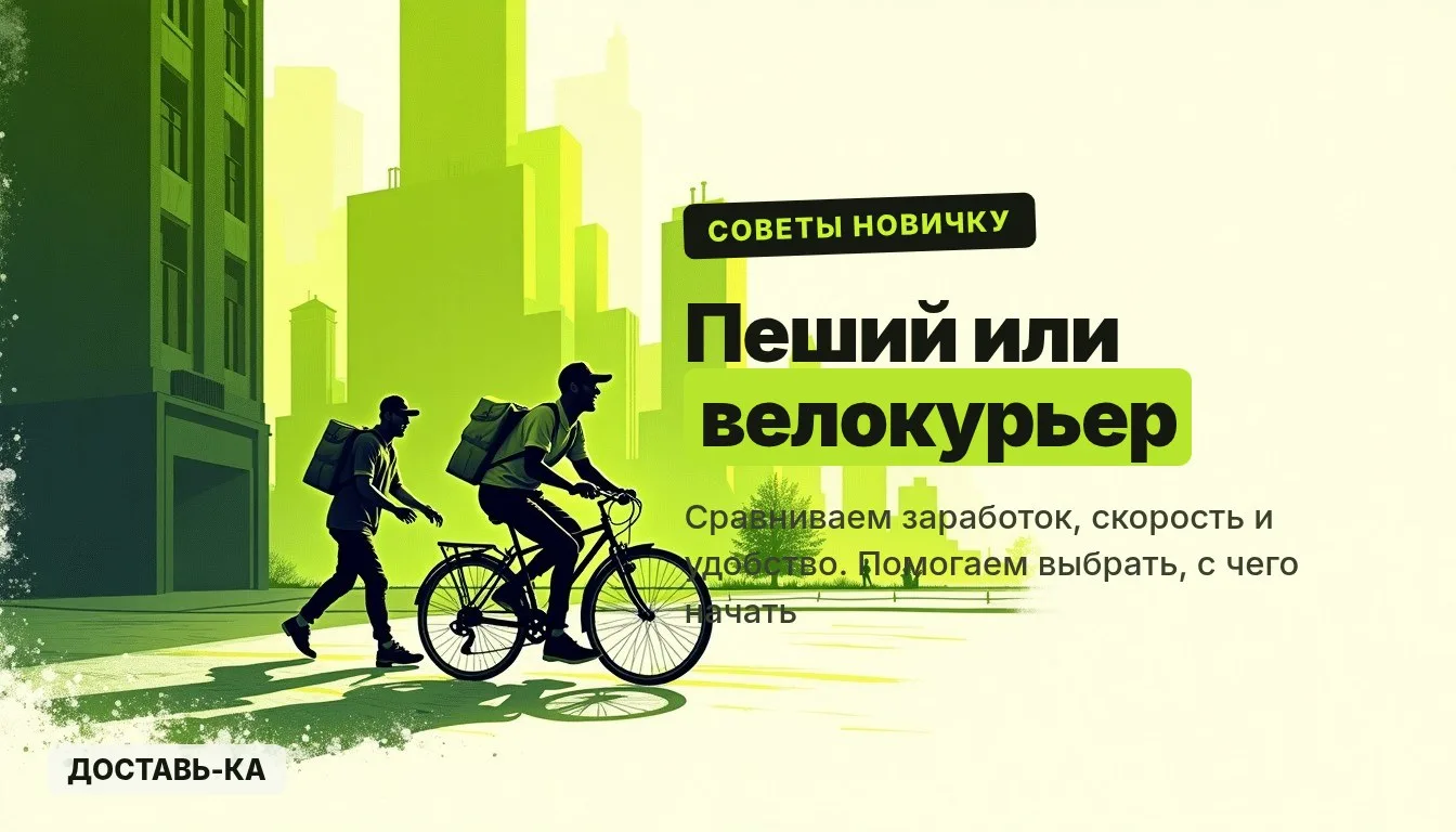 Пеший или велокурьер: что выгоднее и удобнее выбрать новичку в 2026 году