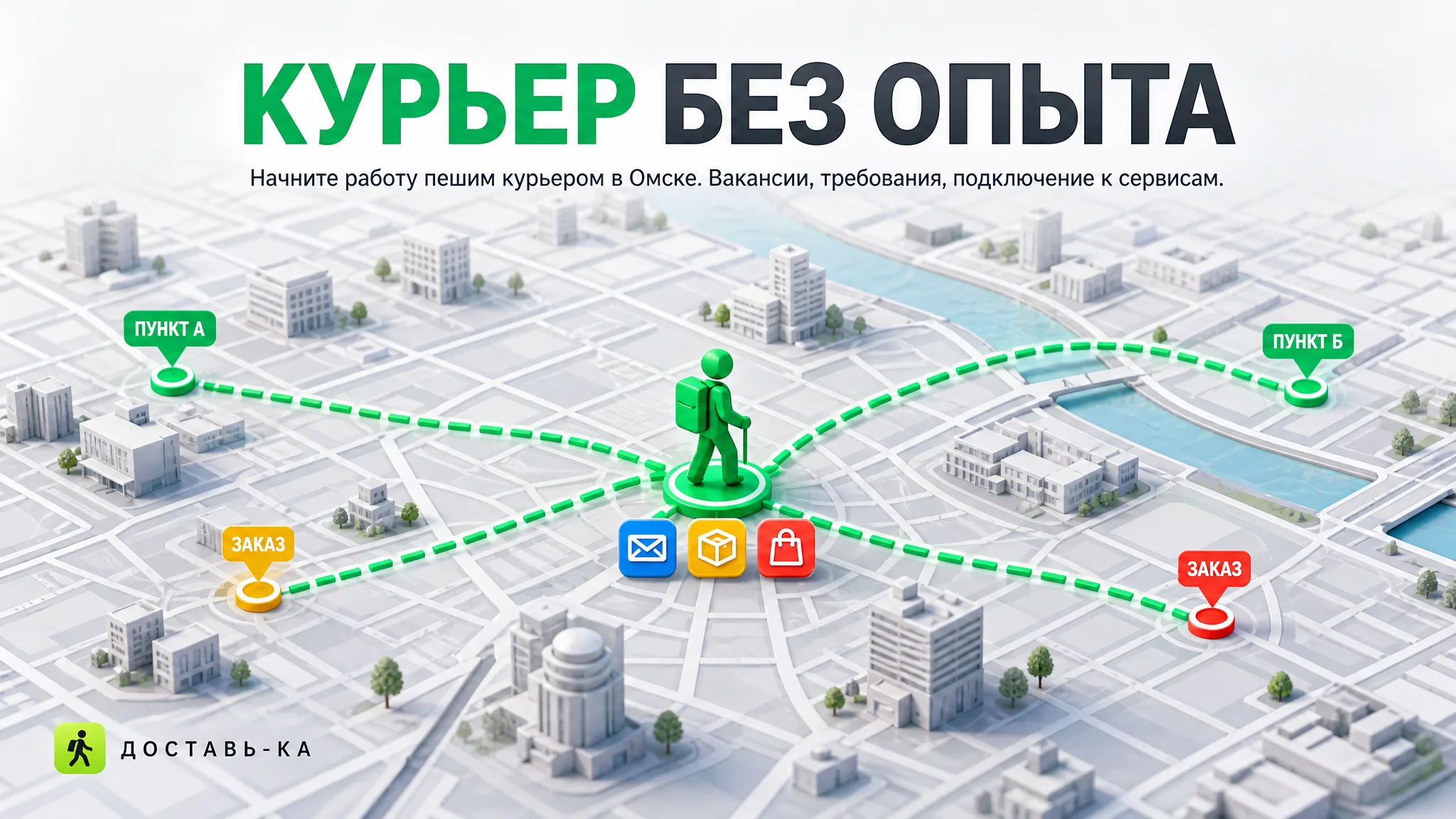 Пеший курьер в Омске: работа и вакансии без опыта в 2026 году