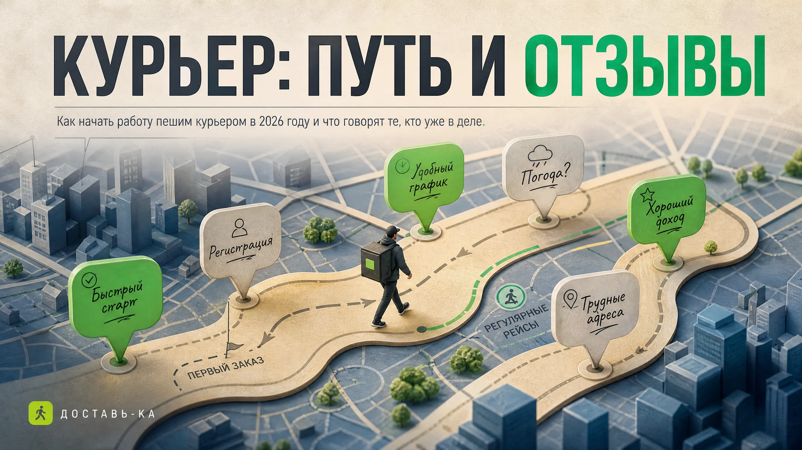 Работа пешим курьером: реальные мнения и старт заработка