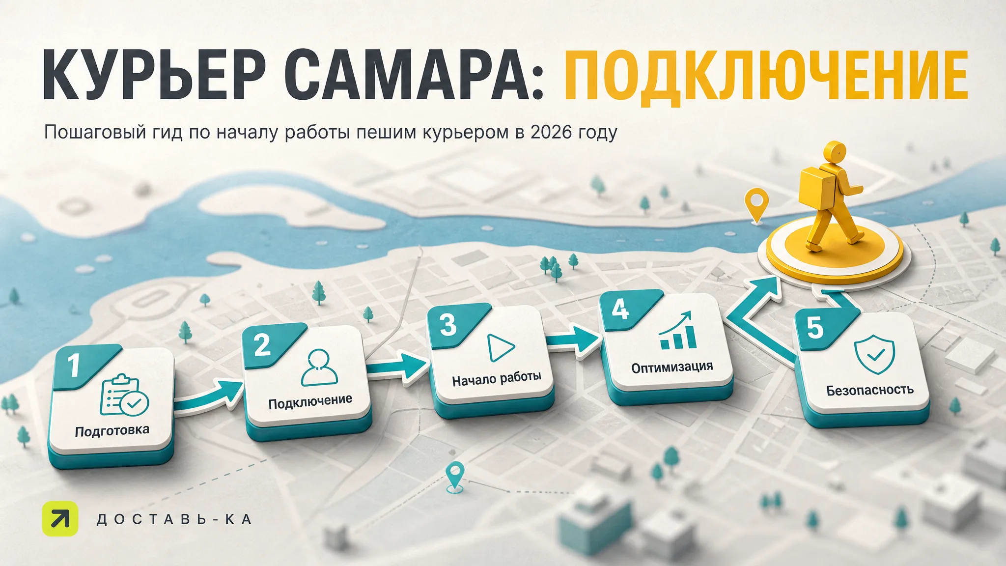 Пеший курьер в Самаре: работа, условия, как подключиться в 2026 году