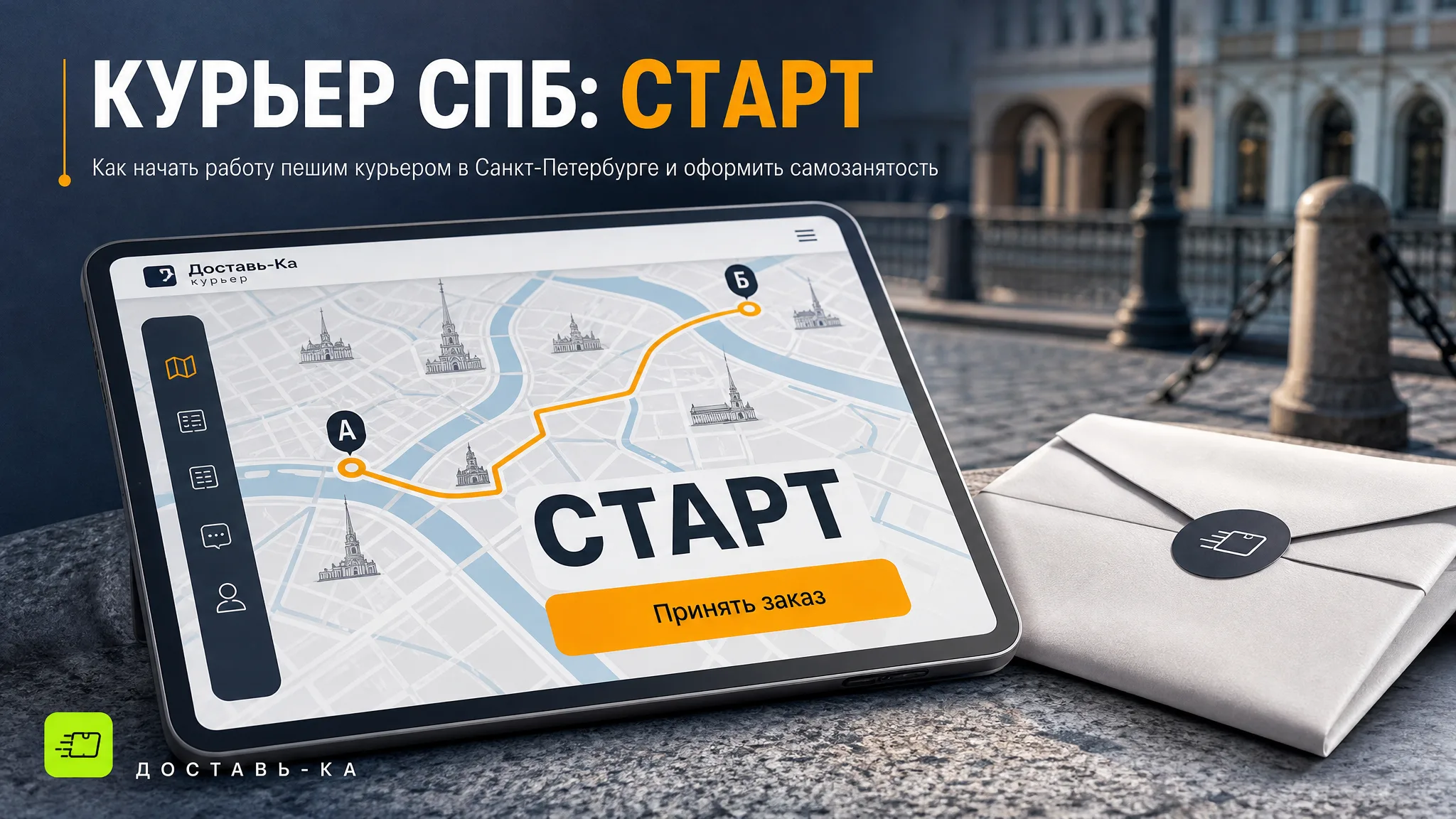 Пеший курьер в Санкт-Петербурге: быстрый старт с Доставь-Ка в 2026