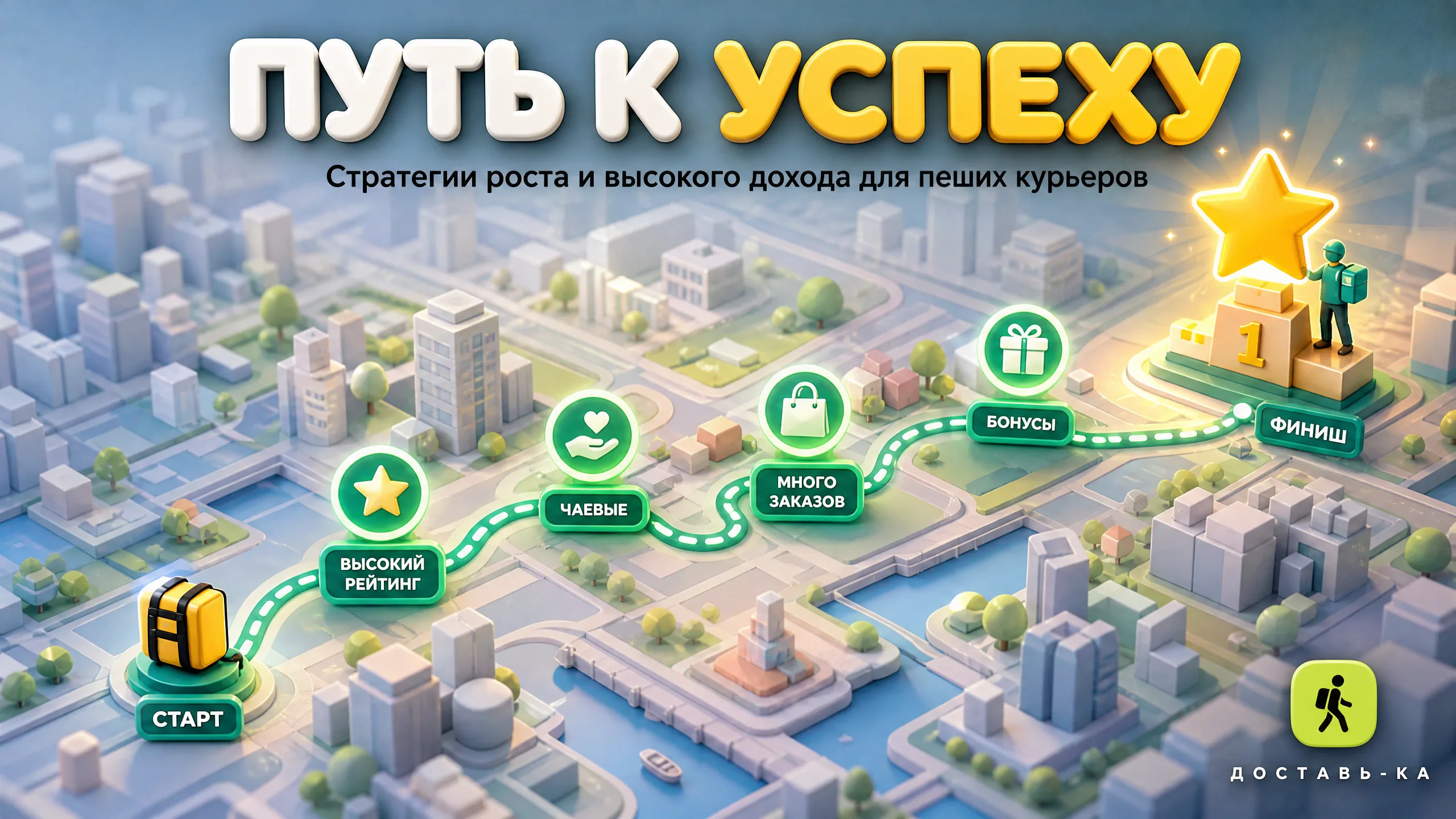 Пеший курьер Яндекс Еды: как стать лучшим в своем районе в 2026?