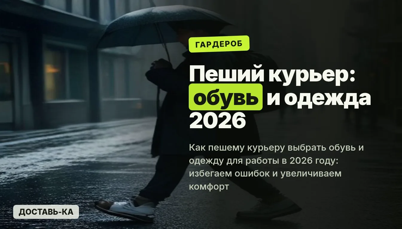 Пеший курьер: выбор обуви и одежды для длительной ходьбы в 2026 году