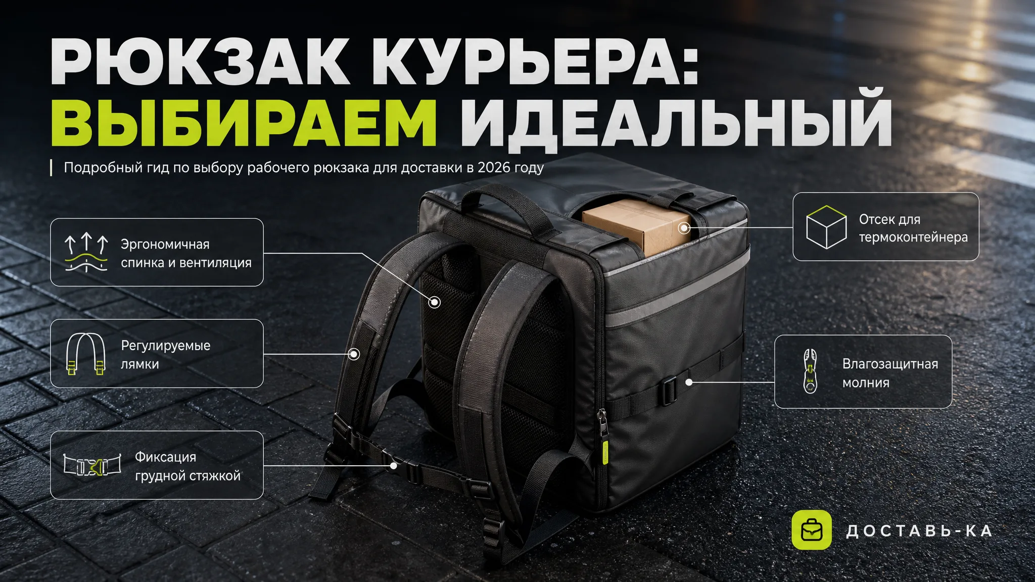 Рюкзак для пешего курьера: как выбрать удобный в 2026 году?