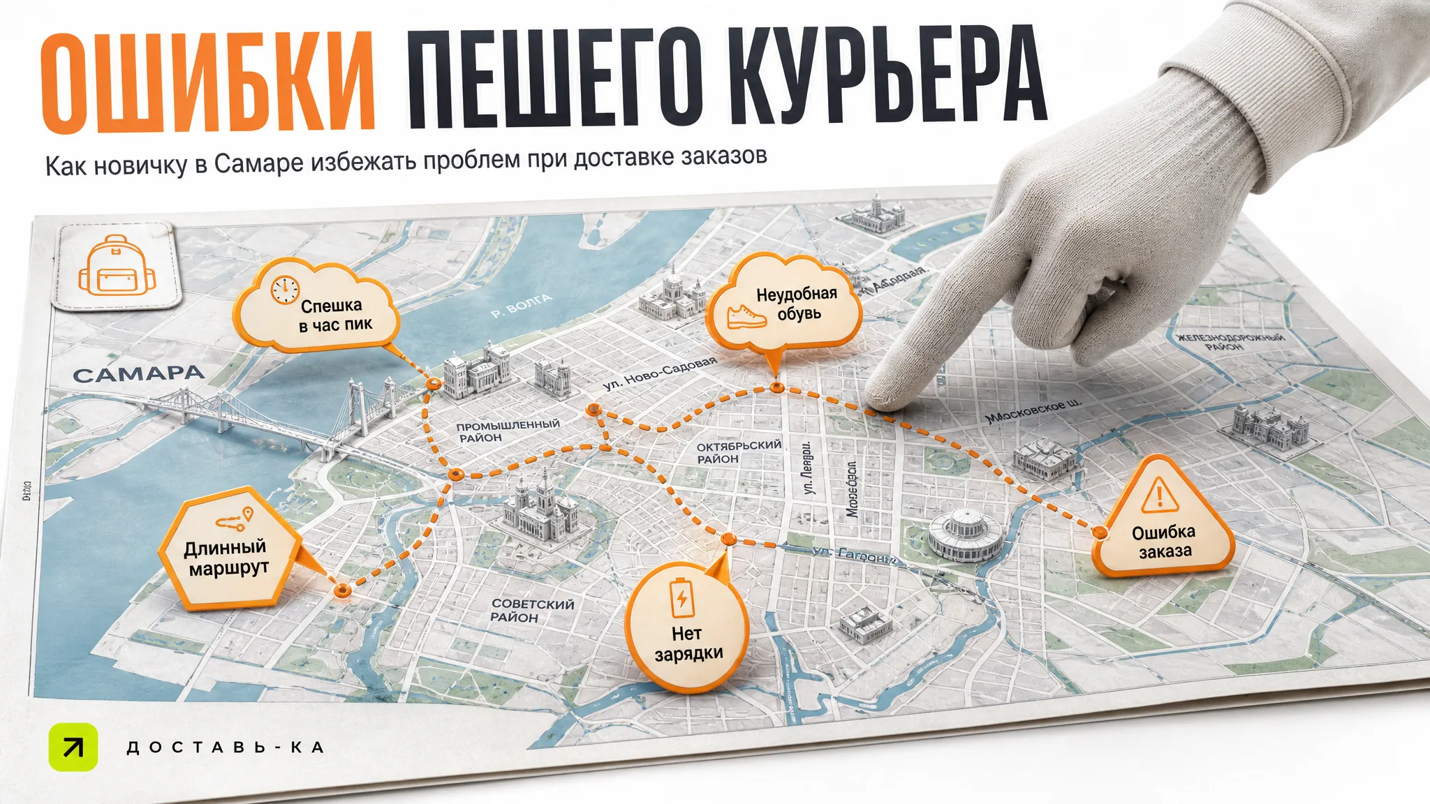 Пеший курьер в Самаре: работа без опыта и авто в 2026 году. Разбор ошибок