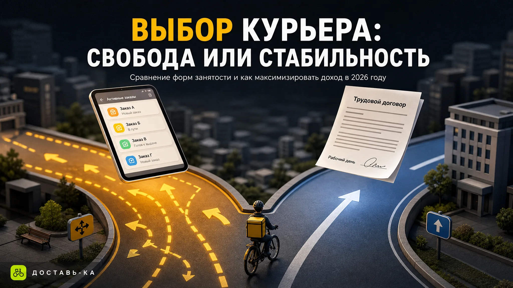 Платформенная занятость курьера: все формы и преимущества в 2026 году