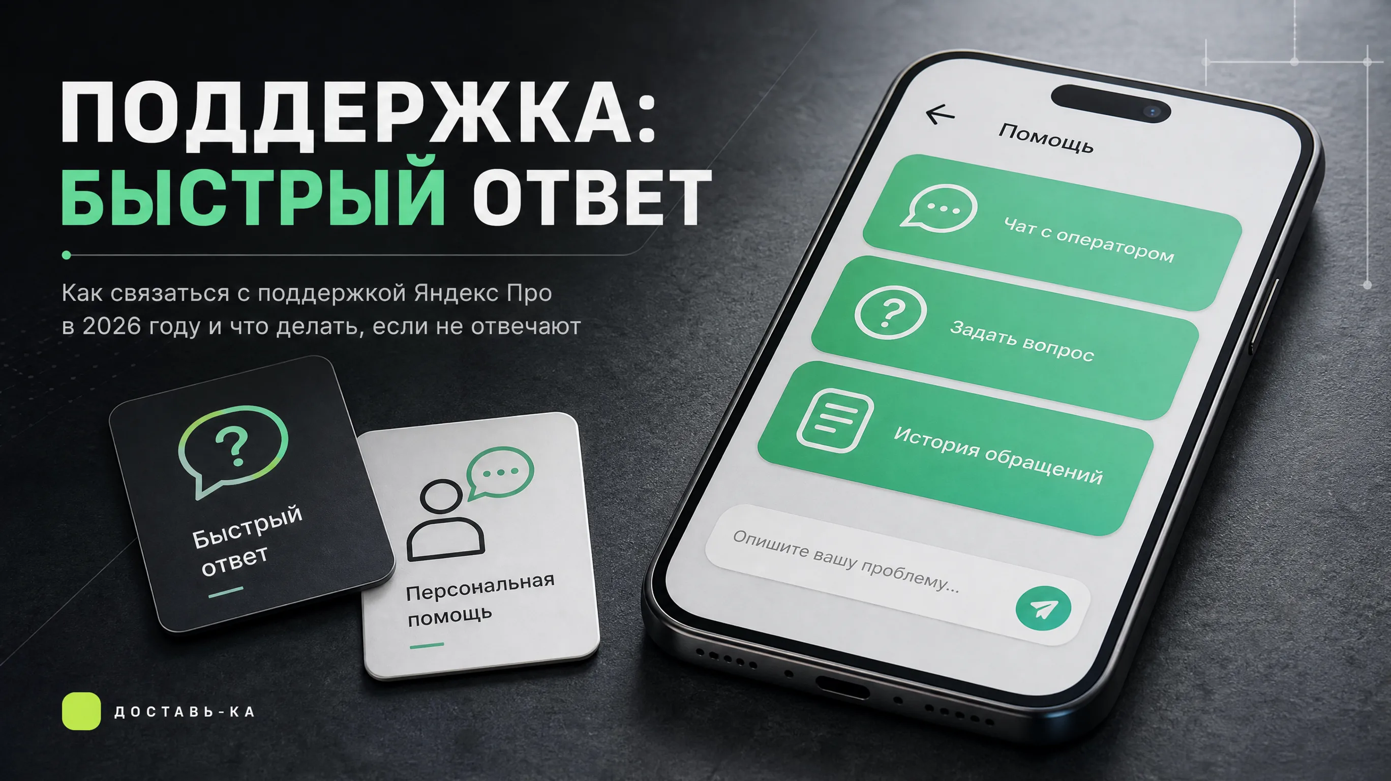 Поддержка Яндекс Про для курьеров: как связаться в 2026 году
