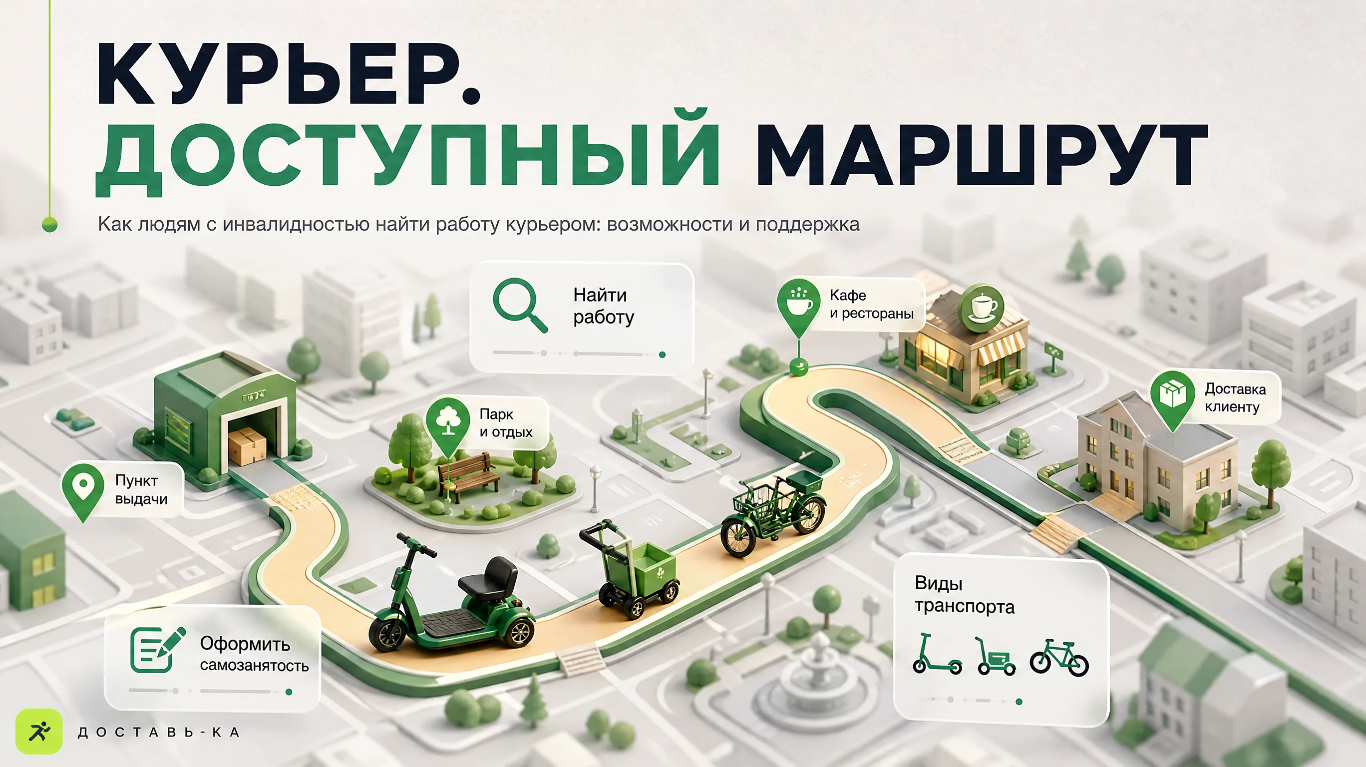 Подработка курьером для людей с инвалидностью: возможности и поддержка в 2026 году