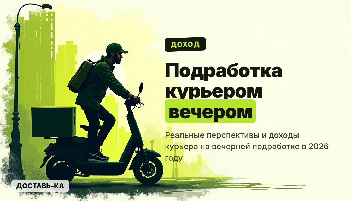 Подработка курьером вечером: реальный доход в 2026 году