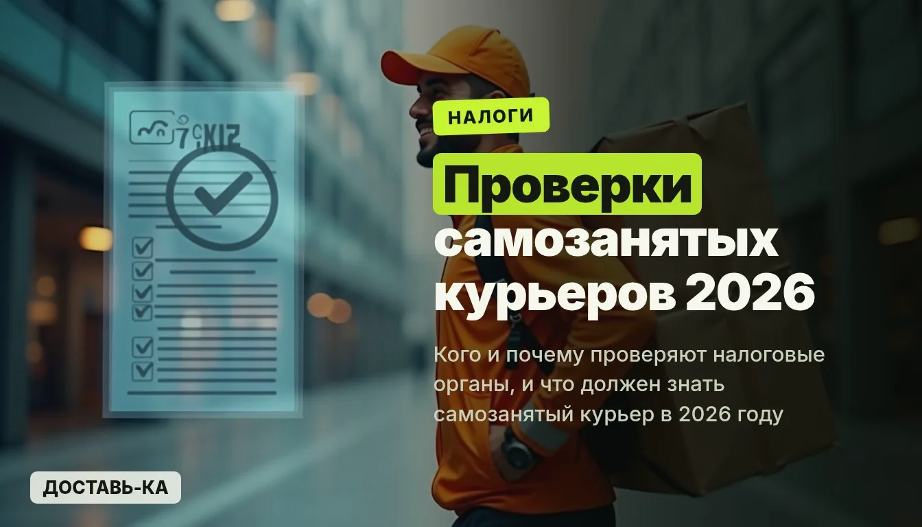 Проверки самозанятых в 2026: кого проверяют и почему курьеру не о чем волноваться