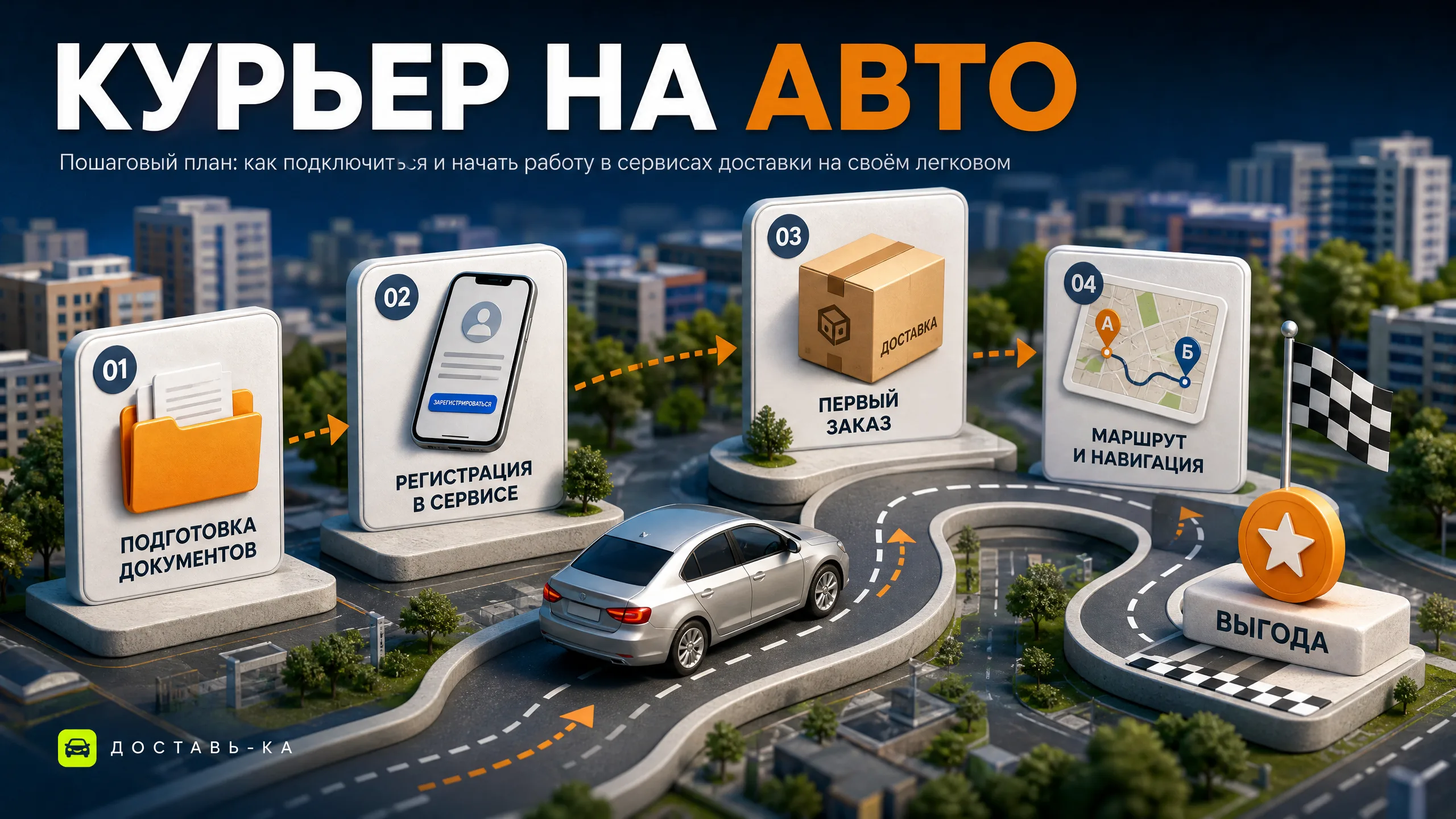 Работа курьером на своем авто легковом в Яндекс 2026