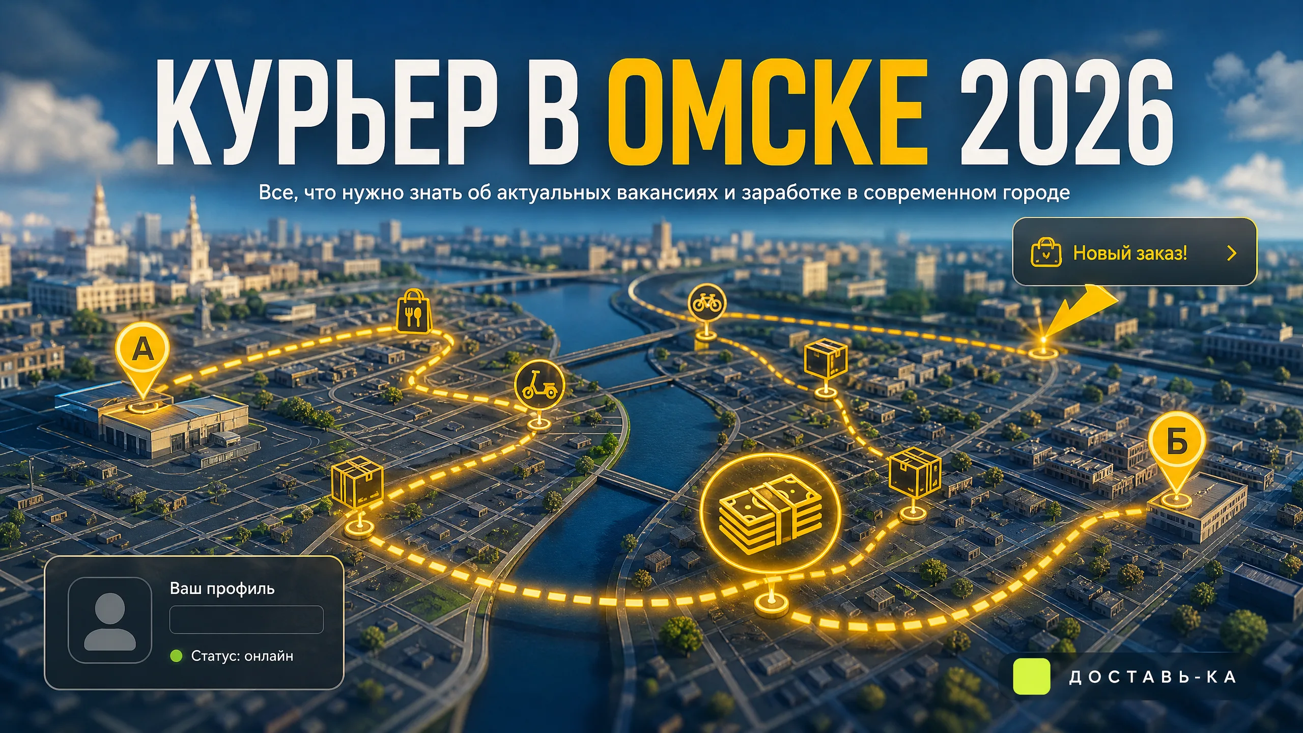 Работа курьером в Омске: свежие вакансии и как подключиться в 2026
