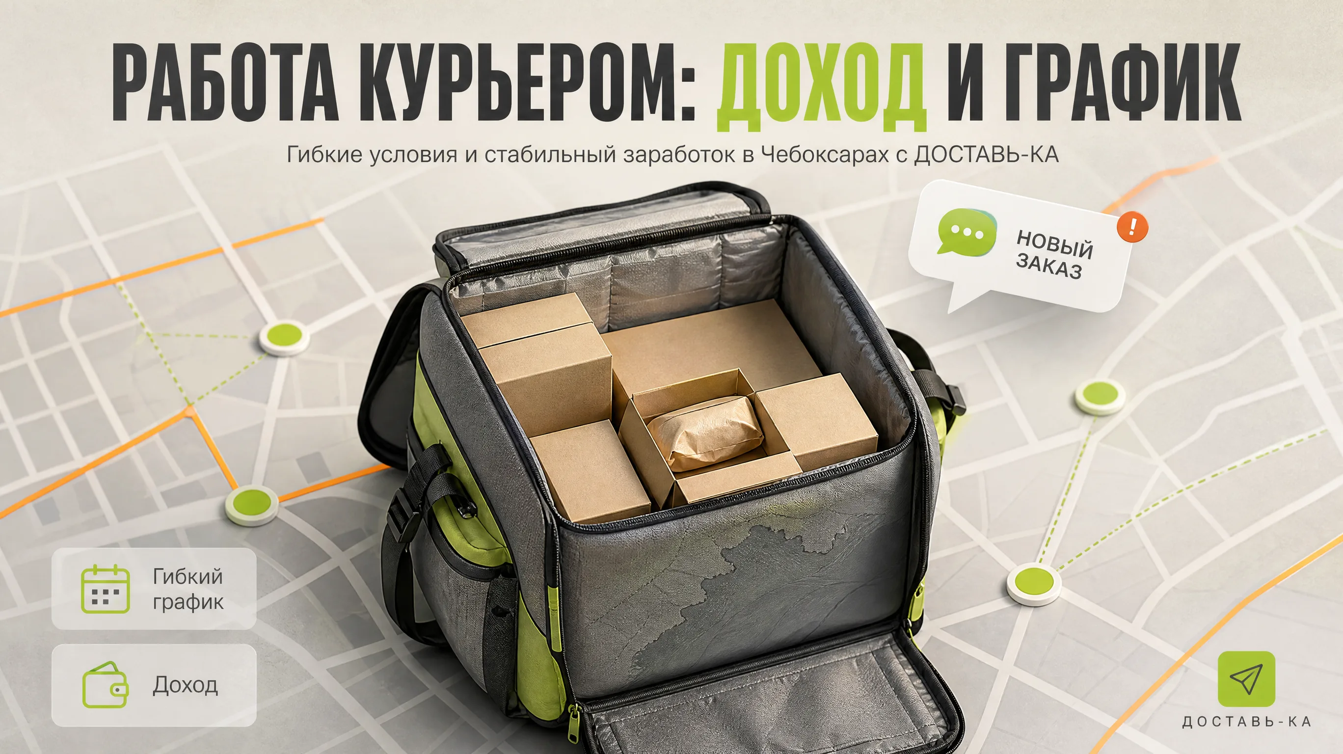 Работа курьером в Чебоксарах в 2026 году: прямой доход и гибкий график