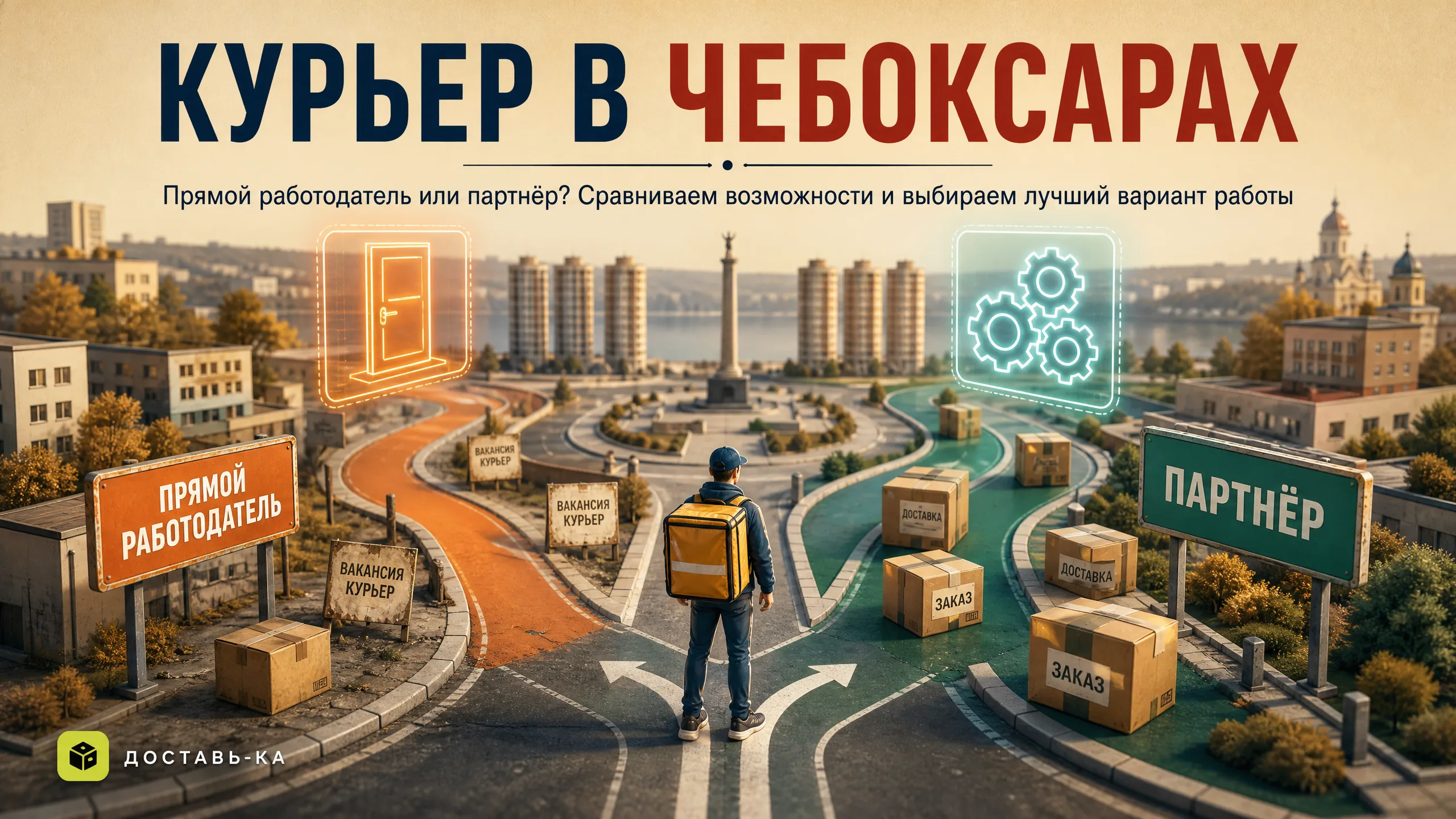 Работа курьером в Чебоксарах: прямой работодатель или партнёр 2026?