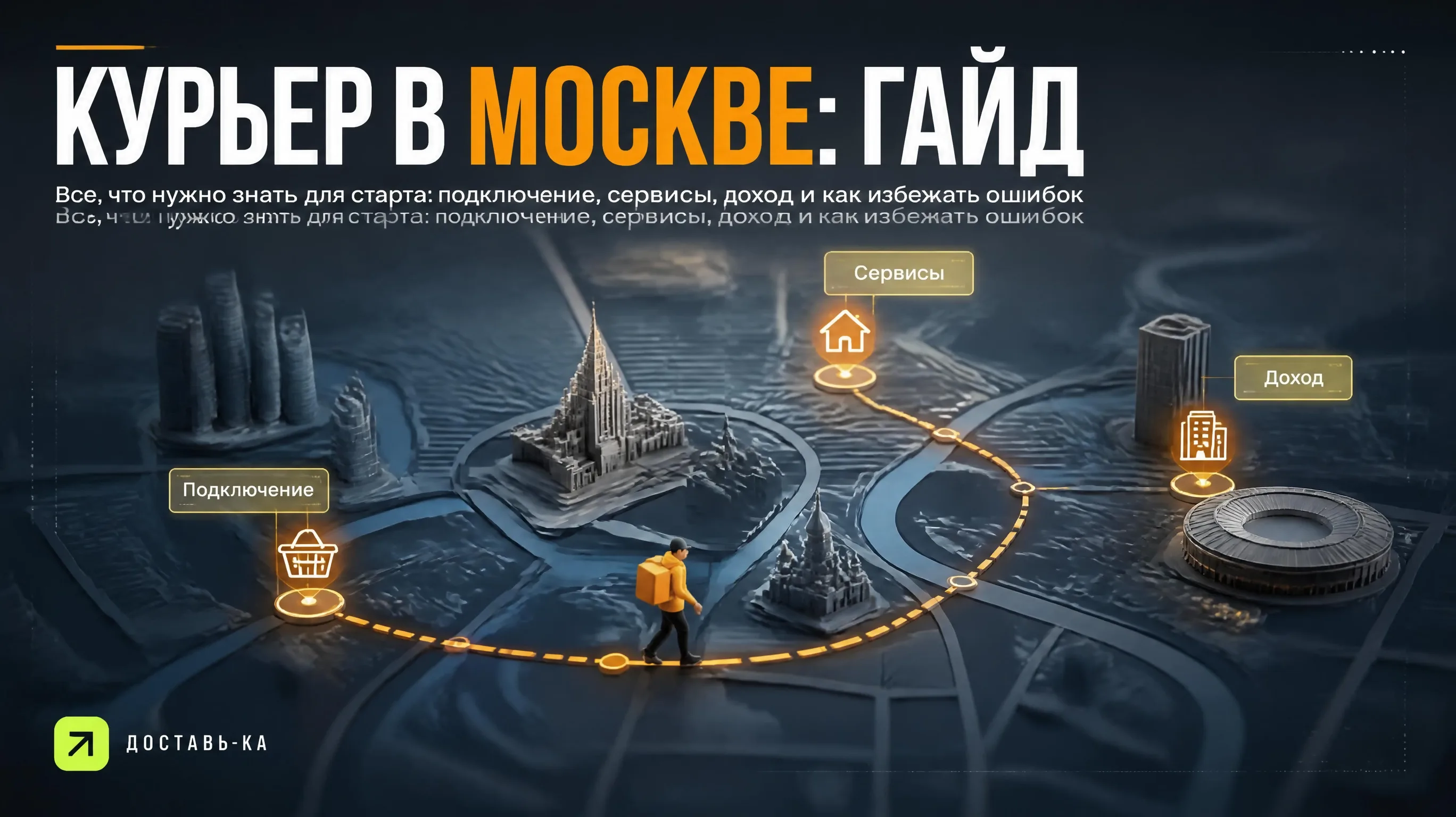Работа курьером в Москве в 2026 году: полный гайд по подключению