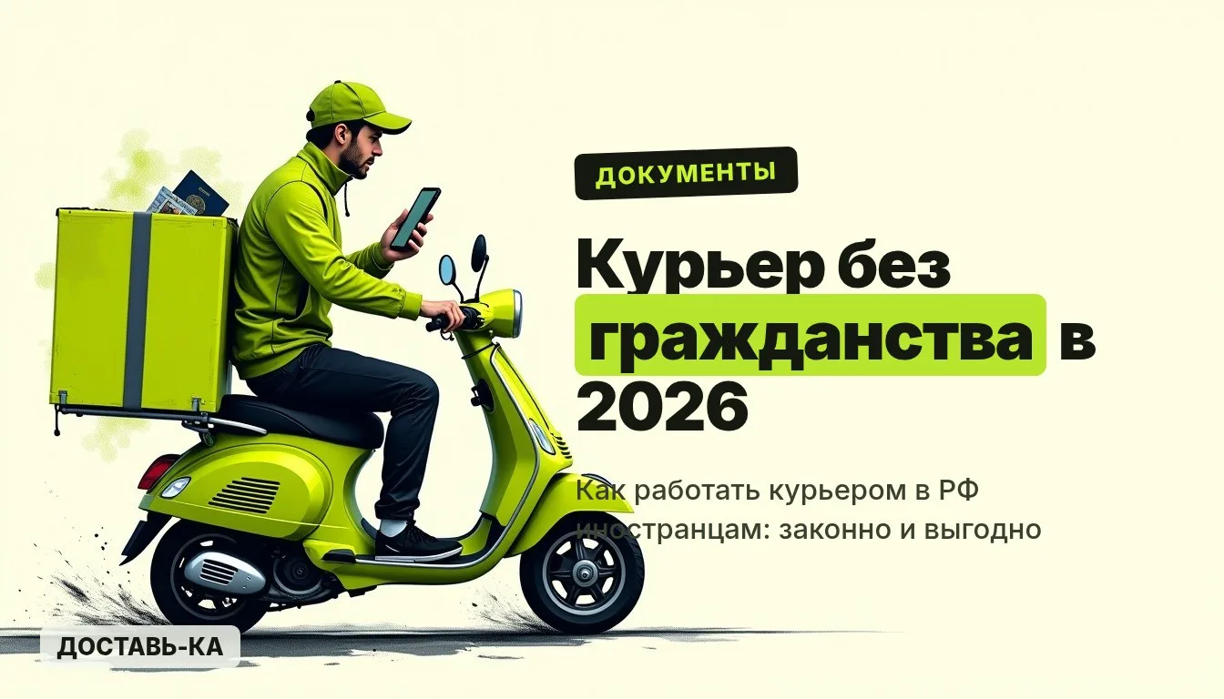 Работа курьером без гражданства РФ: законные способы в 2026 году