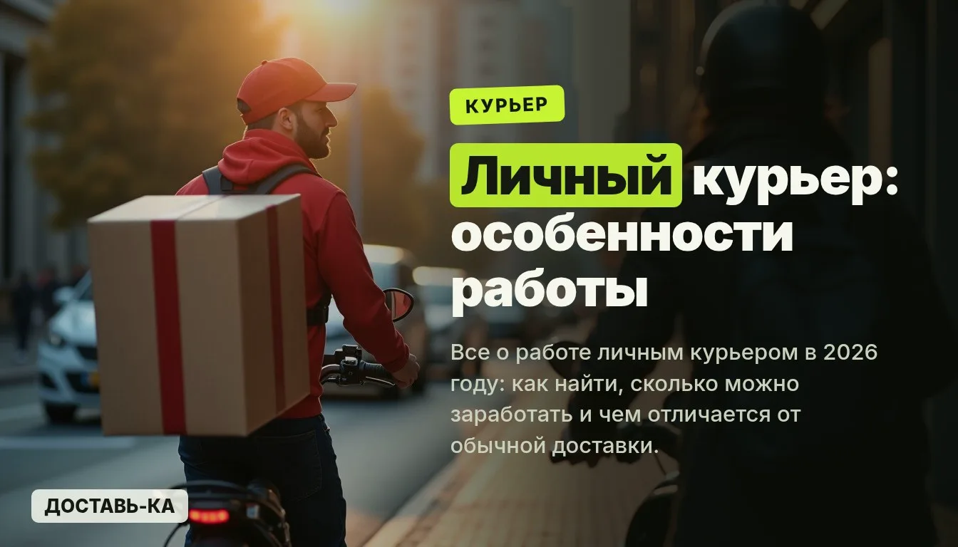Работа личным курьером в 2026 году: особенности и поиск заказов