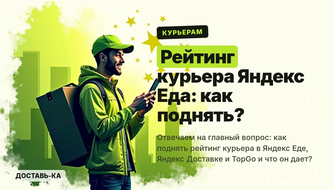 Рейтинг курьера Яндекс Еда: как поднять и на что влияет