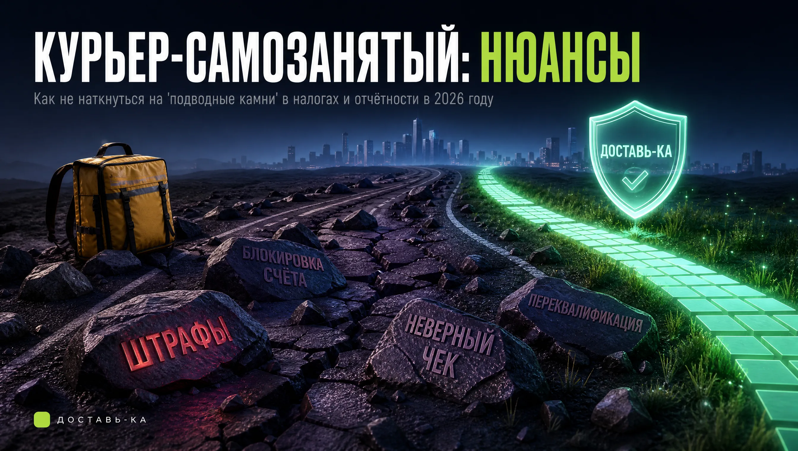 Самозанятость курьера: нюансы отчетности, налогов и подводных камней в 2026 году