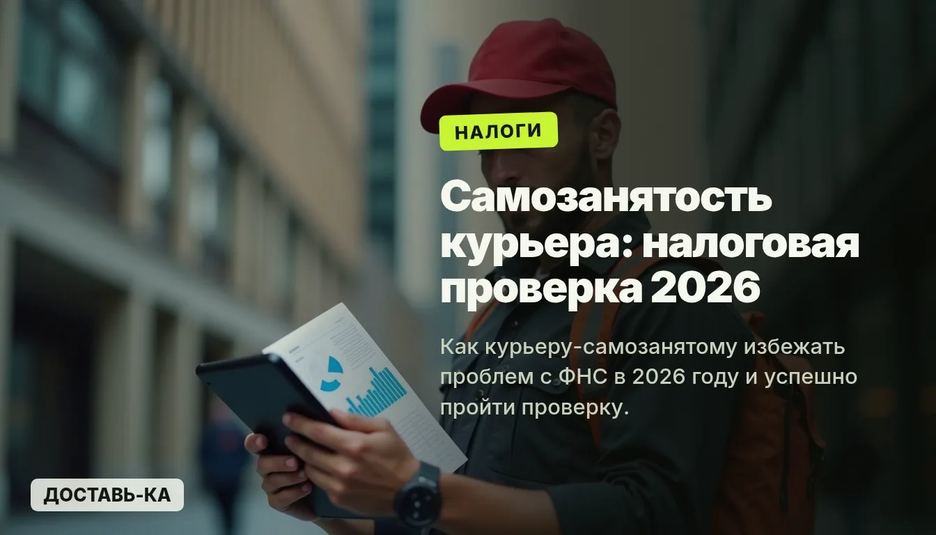 Самозанятость курьера: как пройти налоговую проверку в 2026 году