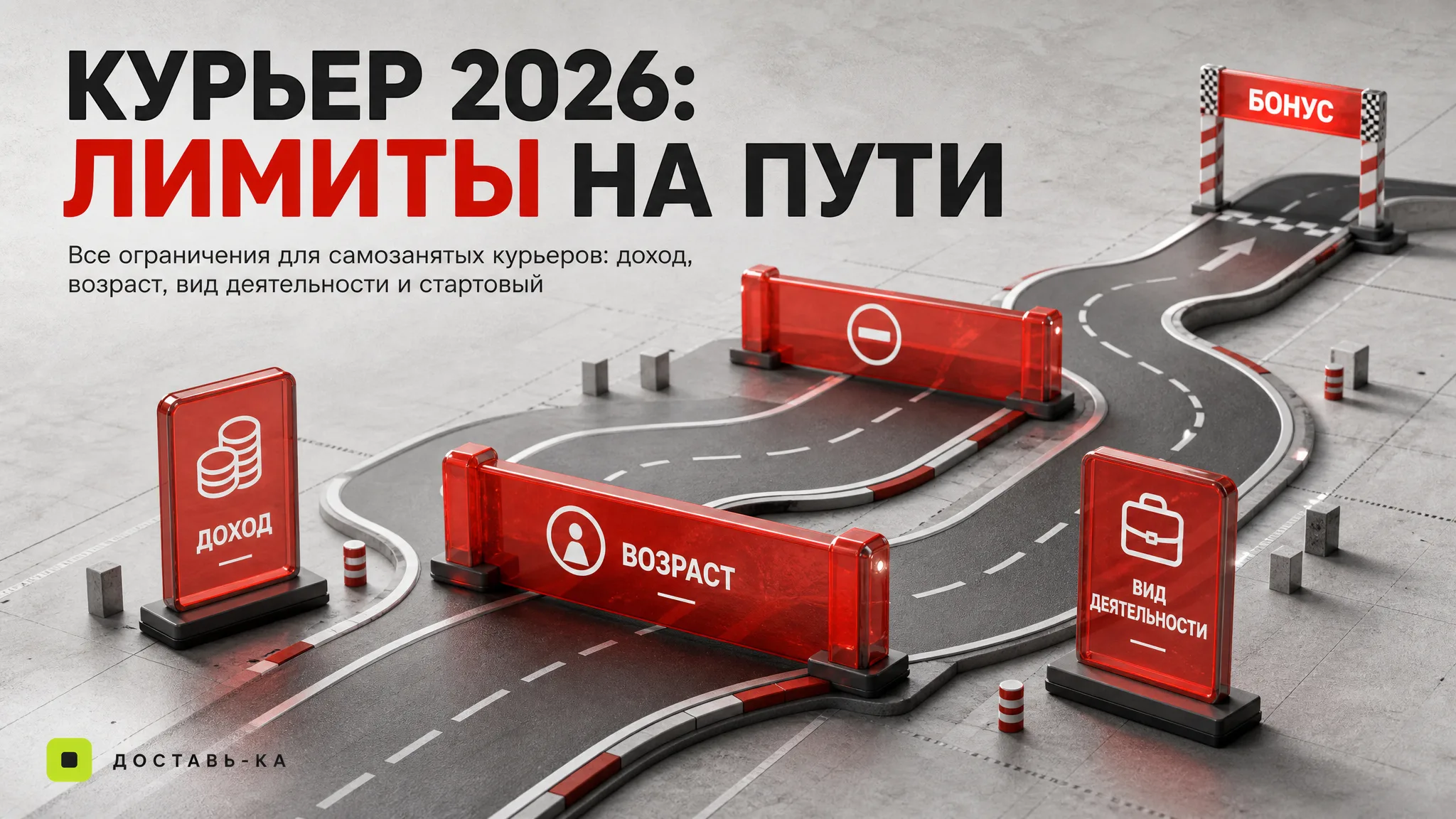 Самозанятый курьер: лимиты дохода и другие ограничения в 2026 году
