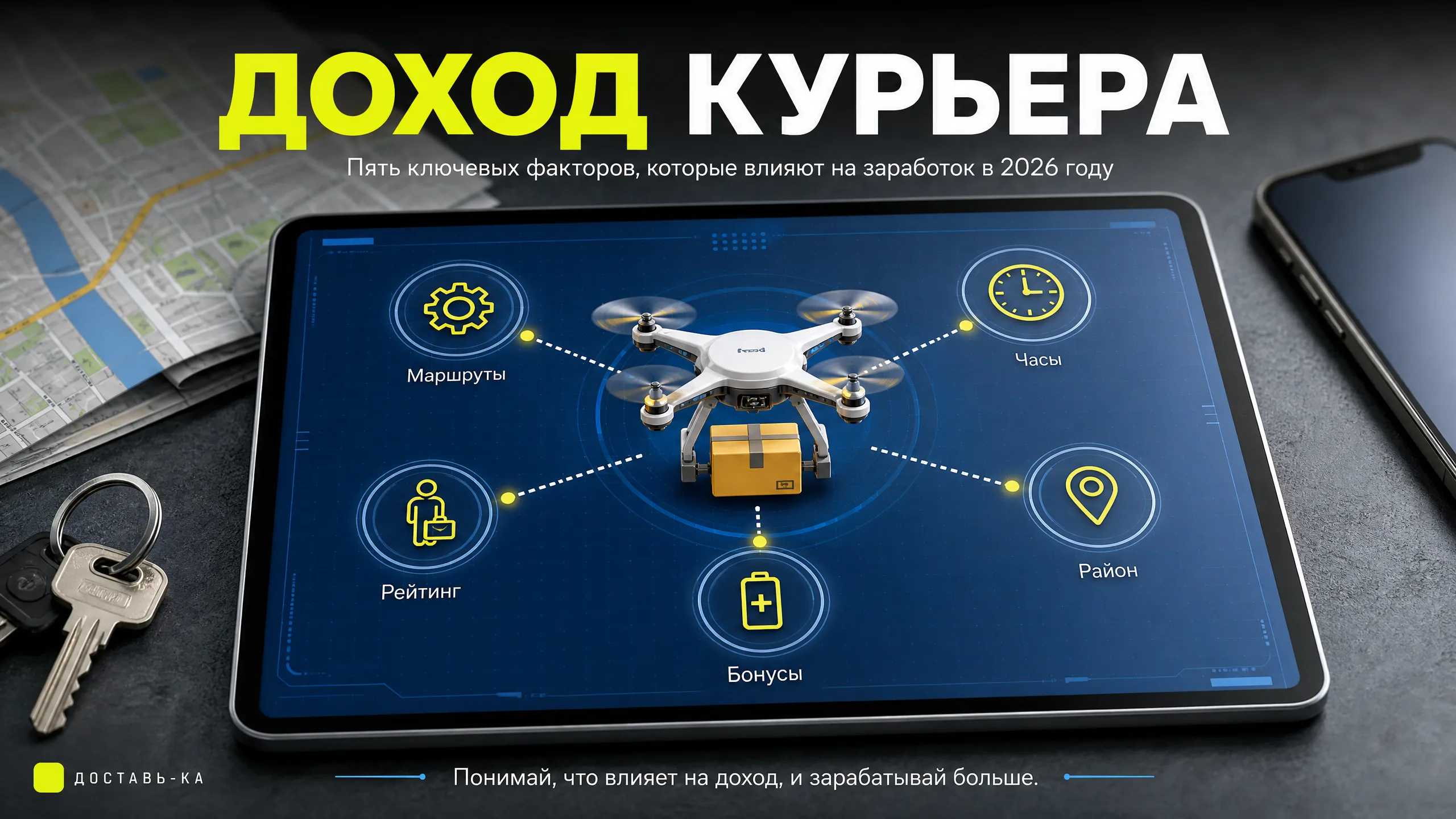 Сколько зарабатывает курьер: от чего зависит доход в 2026 году?