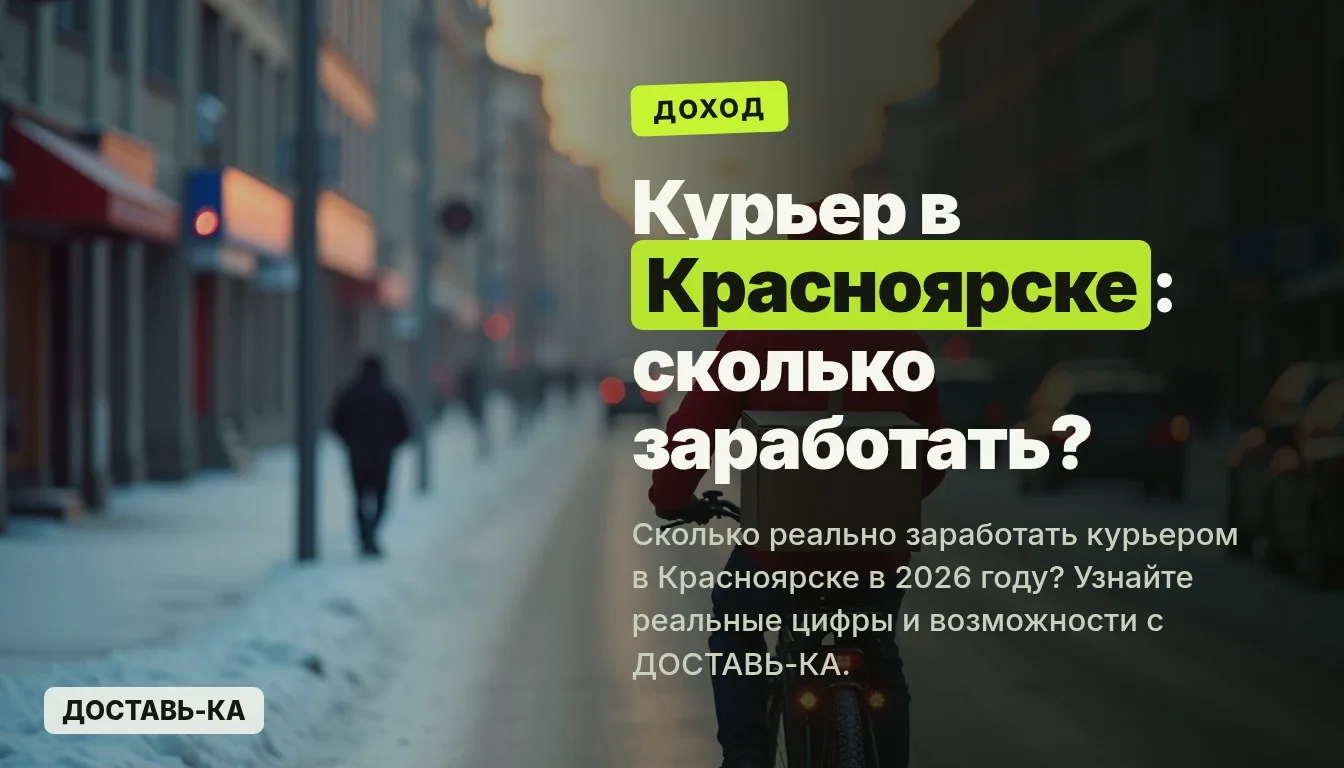 Сколько зарабатывает курьер в Красноярске: полный гид по доходам и возможностям в 2026 году