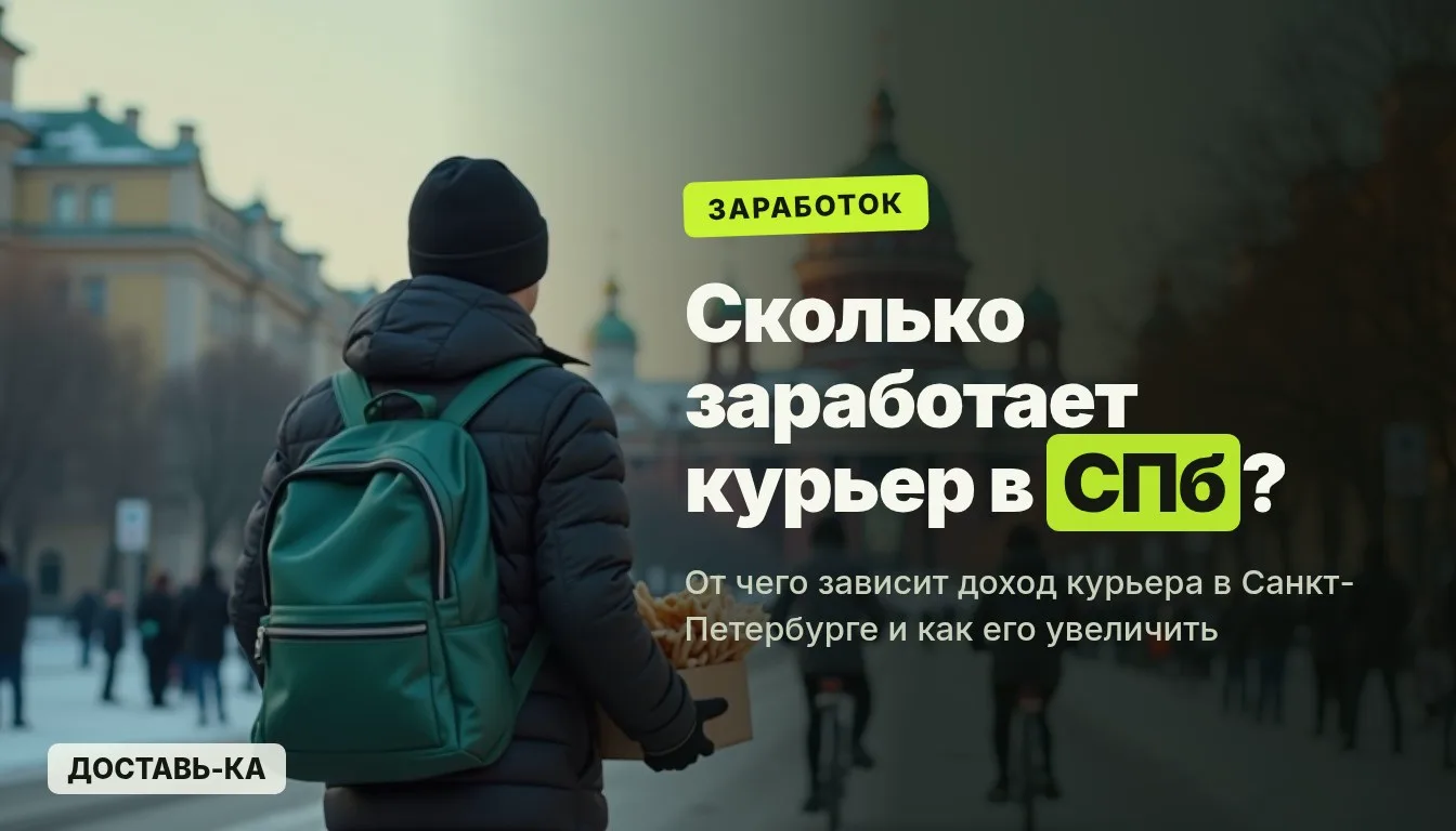Сколько зарабатывает курьер в Санкт-Петербурге в 2026 году